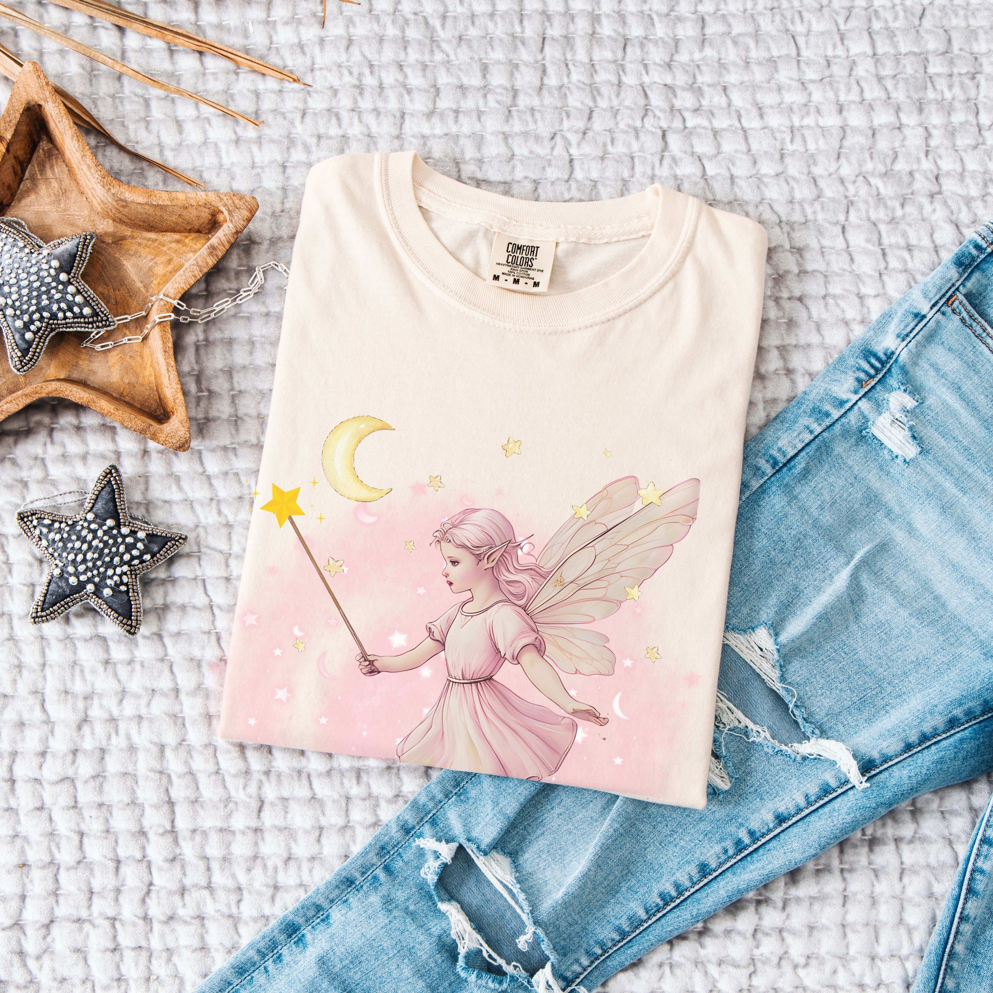 Fairycore Moon Fairy T-Shirt - T-Shirt