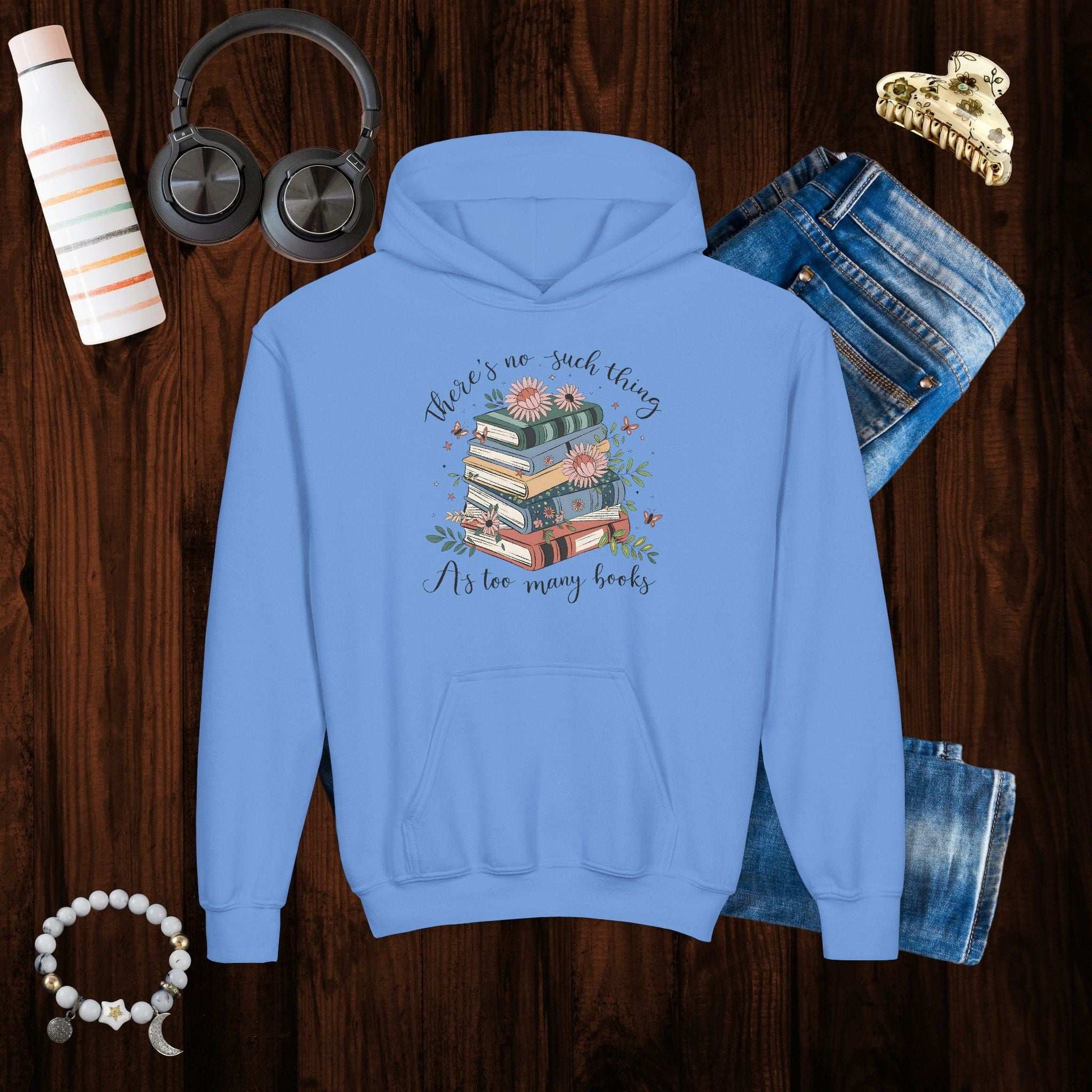 Floral Book Youth Hoodie - Fairy Dust Tee Shop
