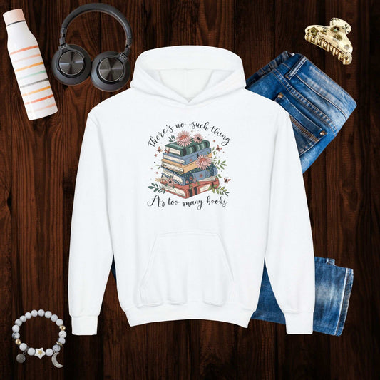 Floral Book Youth Hoodie - Fairy Dust Tee Shop