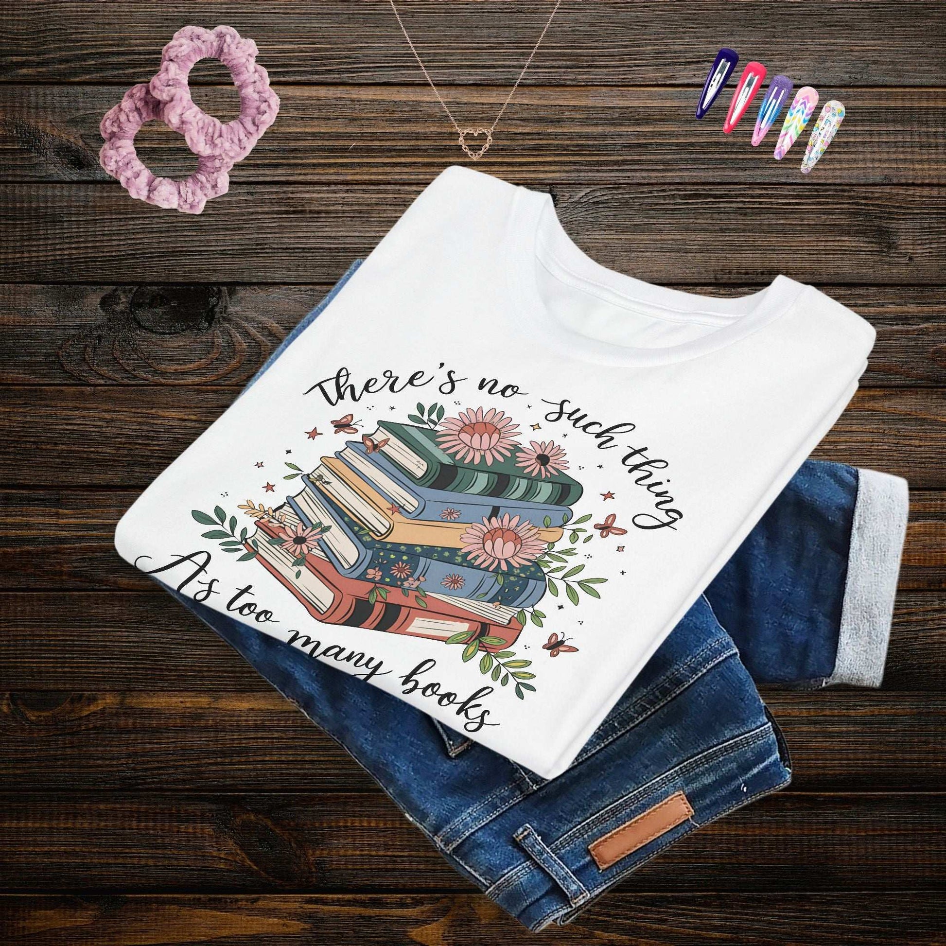 Floral Bookish Youth T-shirt - Fairy Dust Tee Shop