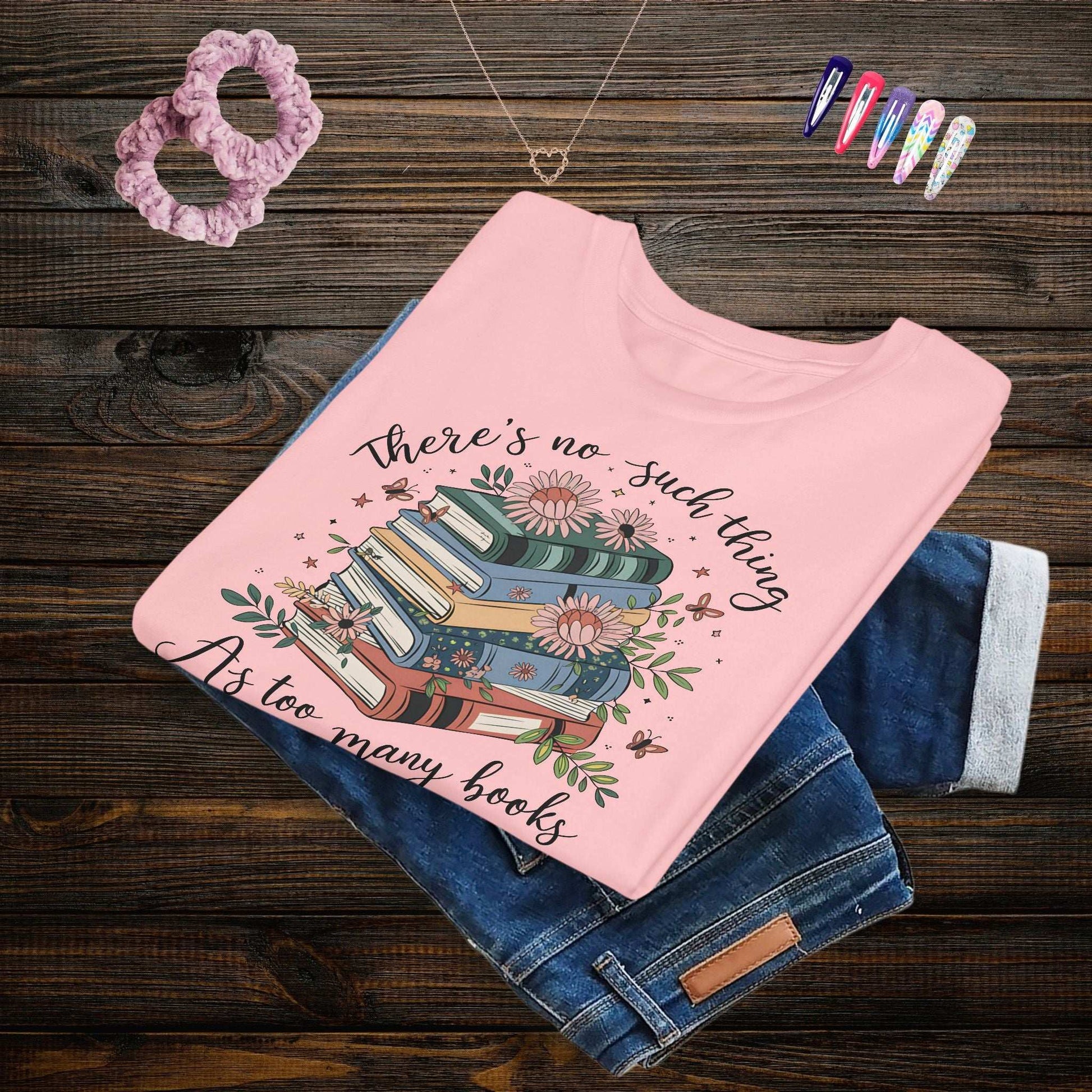 Floral Bookish Youth T-shirt - Fairy Dust Tee Shop
