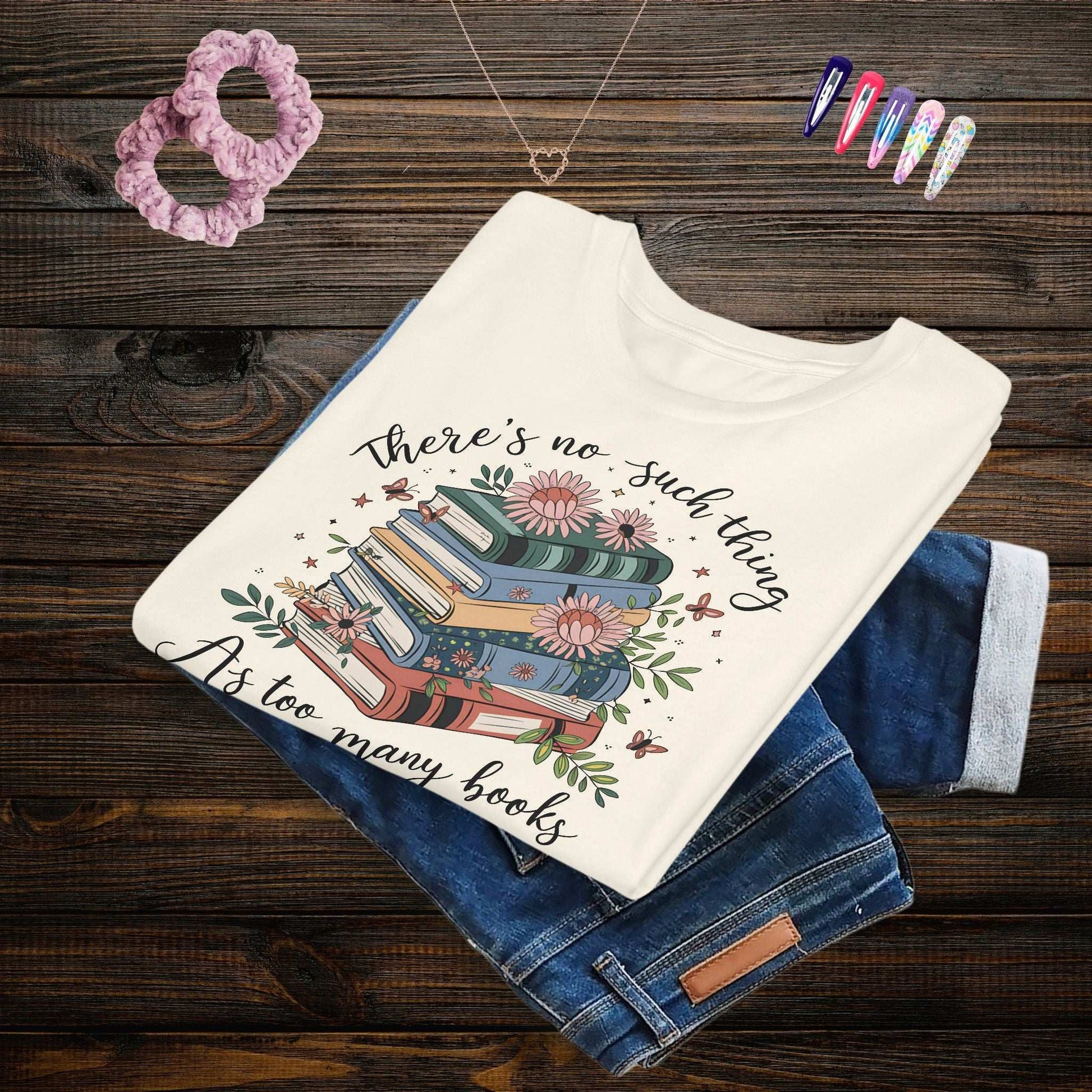 Floral Bookish Youth T-shirt - Fairy Dust Tee Shop