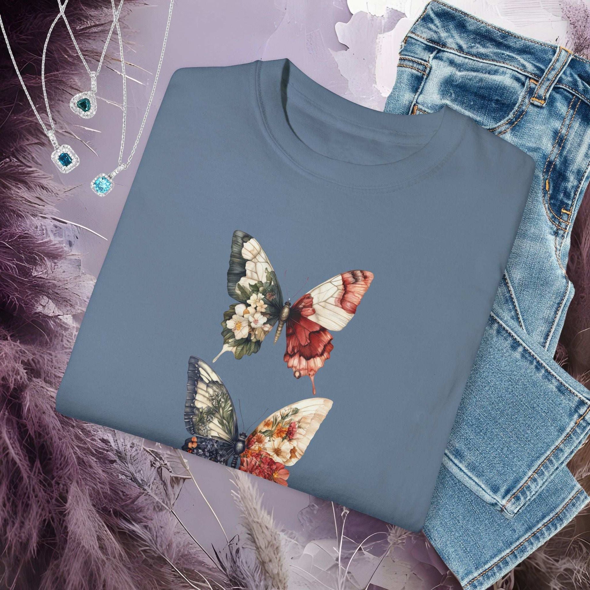 Floral Butterfly T-Shirt