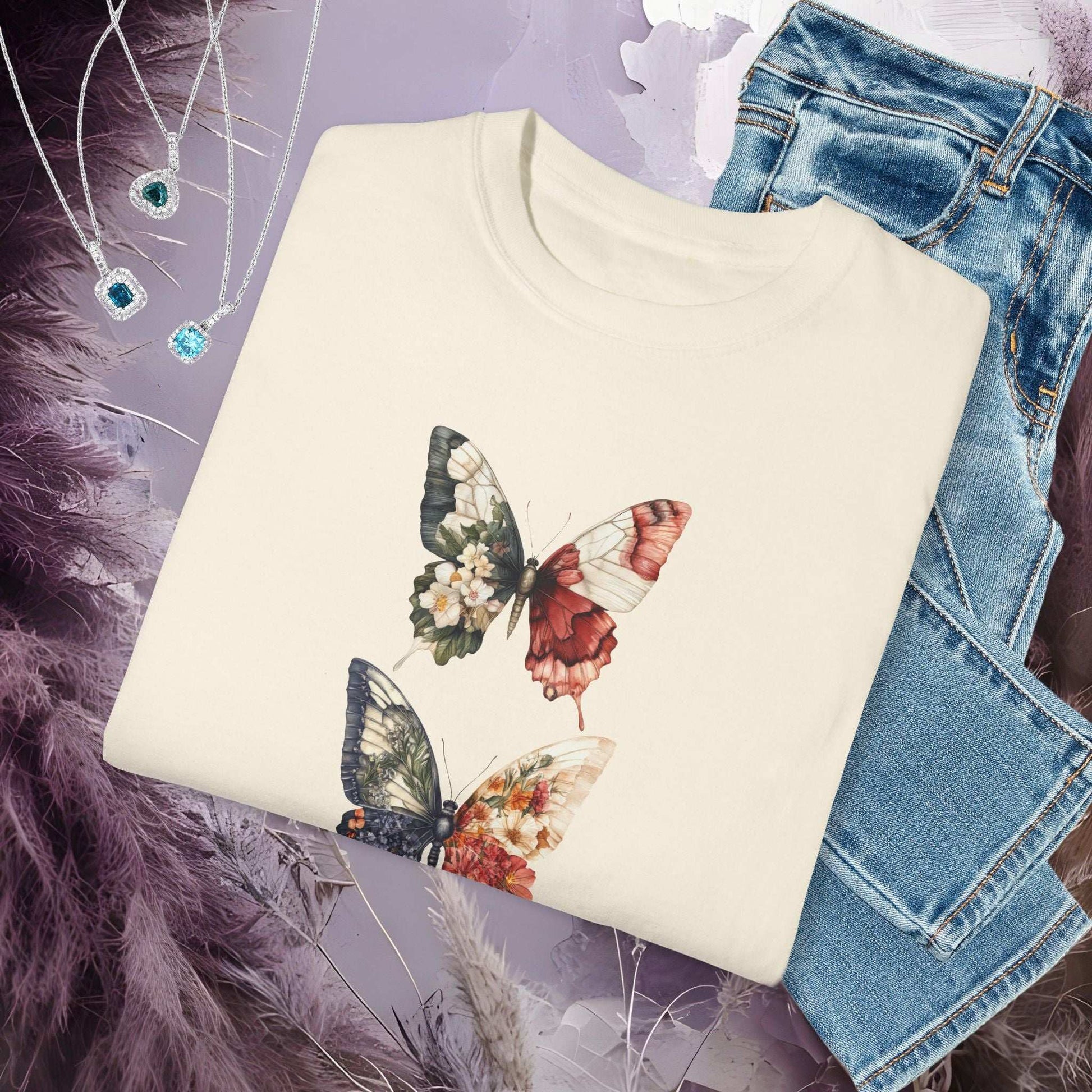Floral Butterfly T-Shirt