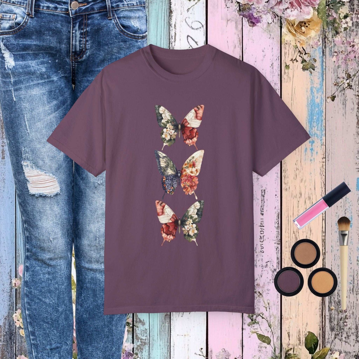 Floral Butterfly T-Shirt