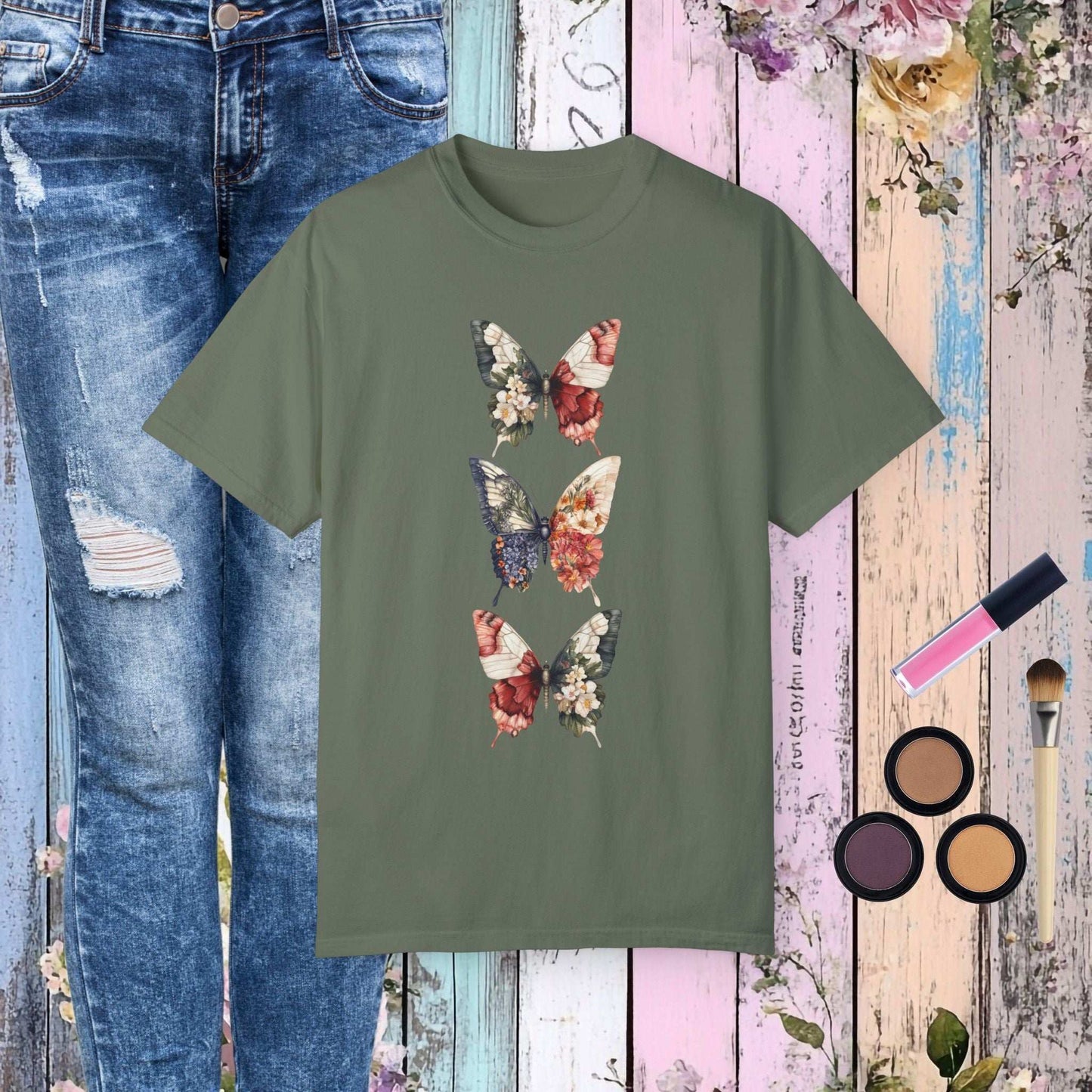Floral Butterfly T-Shirt