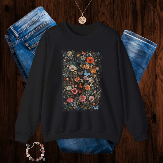 Floral Cottagecore Sweatshirt - Fairy Dust Tee Shop