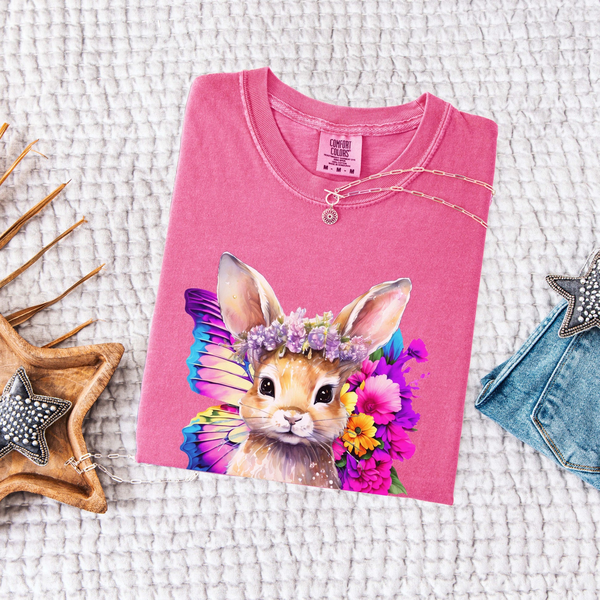 Floral Rabbit T-shirt - T-Shirt
