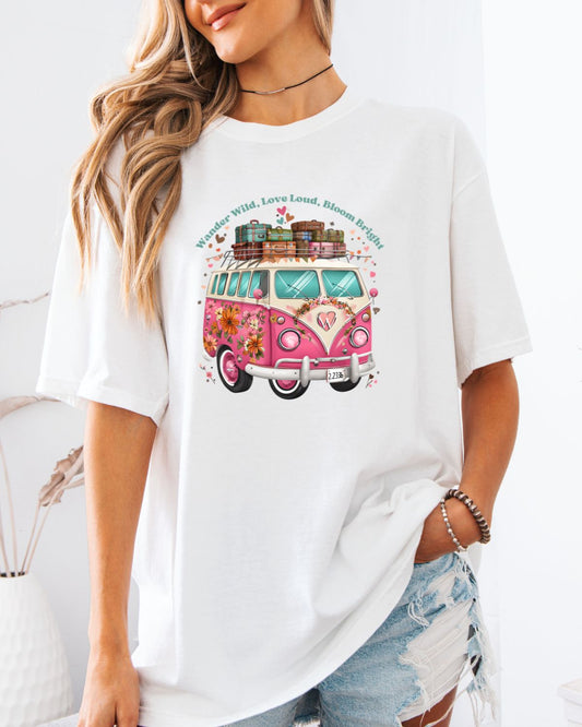 Floral Van T-Shirt - T-Shirt