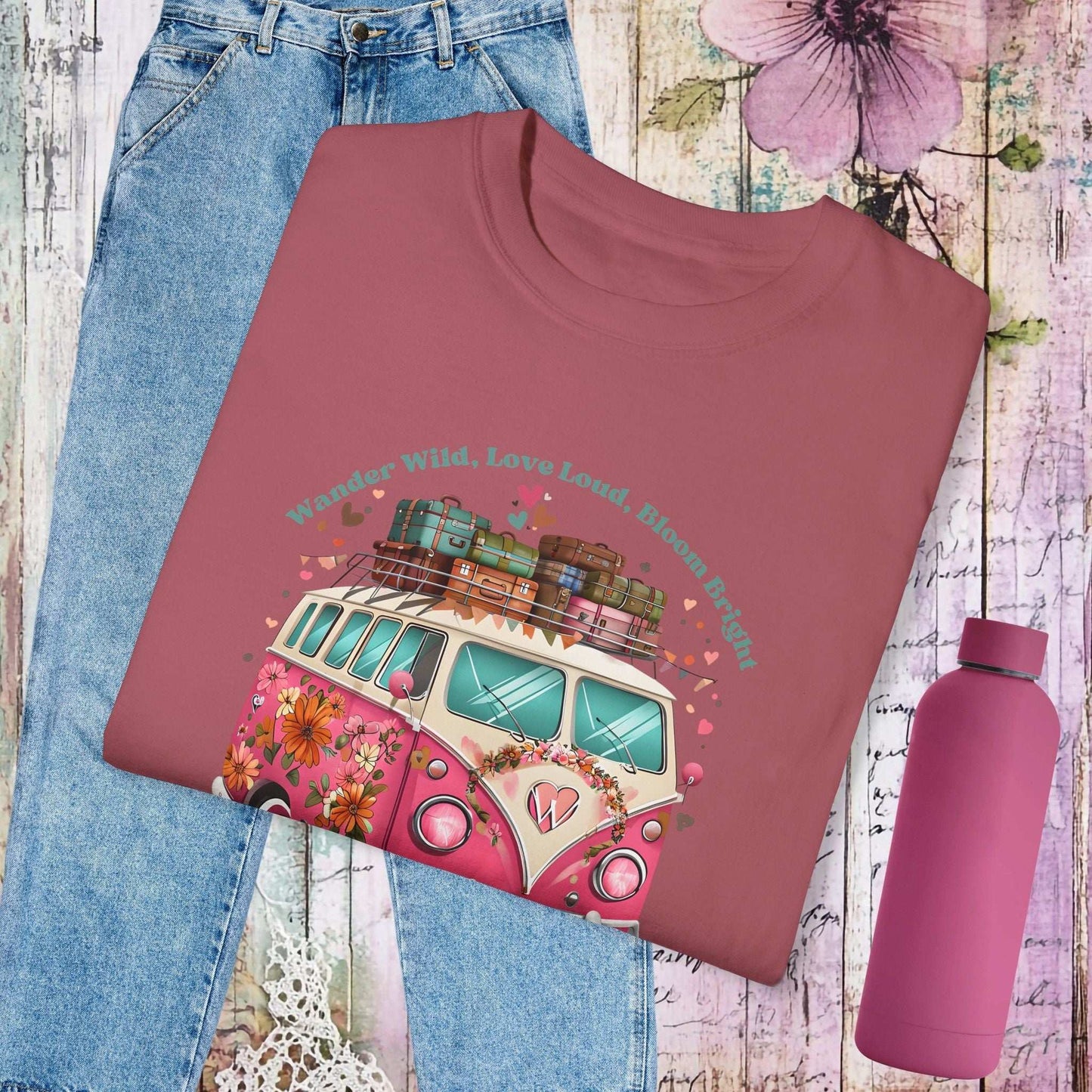 Floral Van T-Shirt - T-Shirt