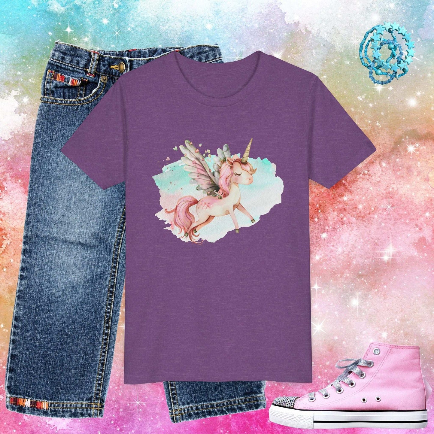 Magical Unicorn Youth T-shirt - Fairy Dust Tee Shop