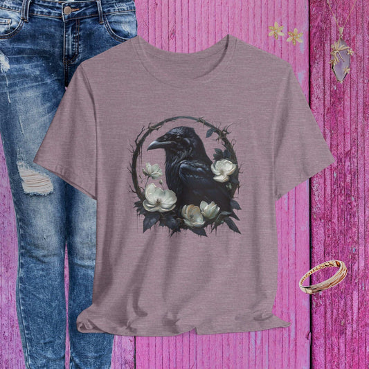 Moonflower Raven T-shirt - Fairy Dust Tee Shop