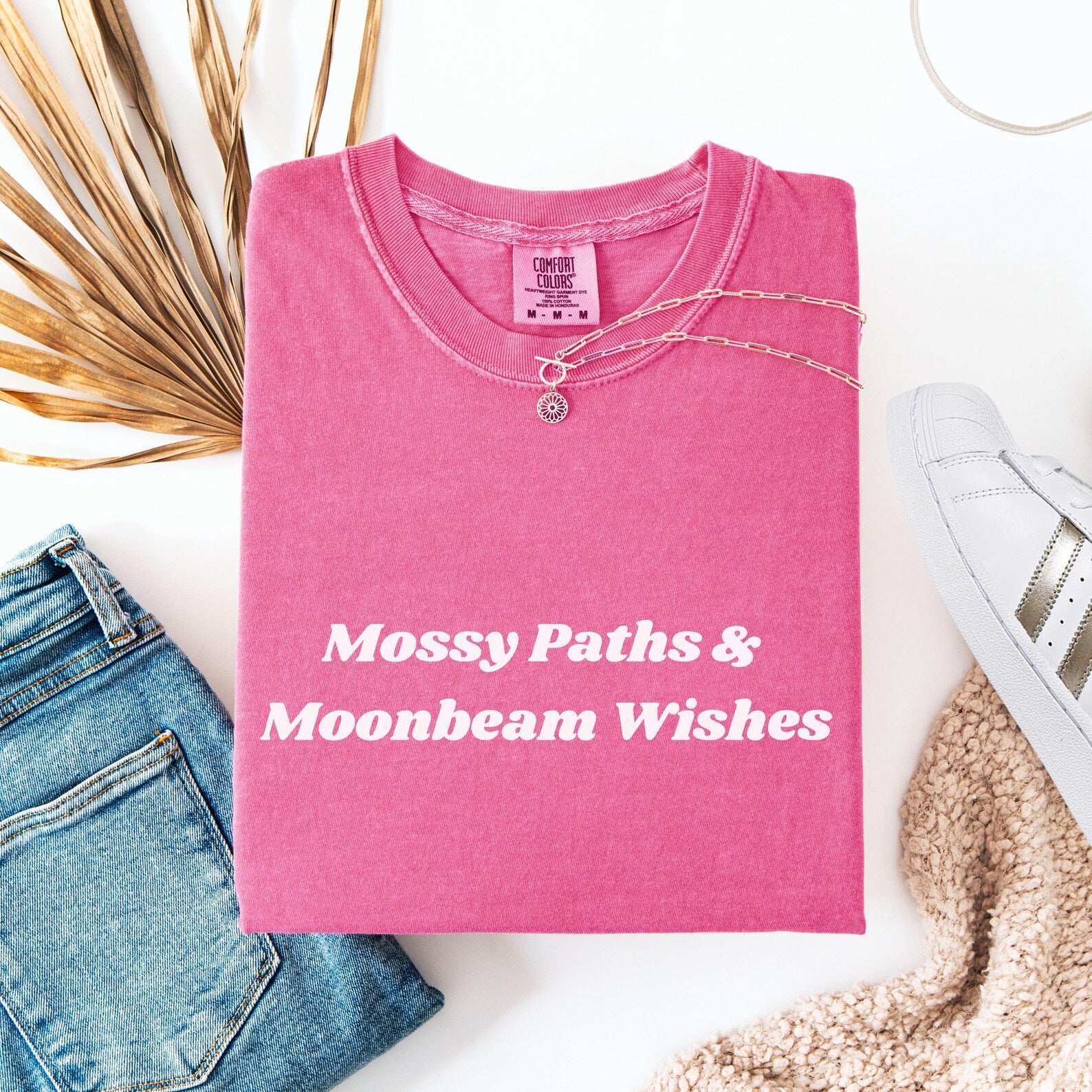 Mossy Paths & Moonbeam Wishes T-shirt - Fairy Dust Tee Shop