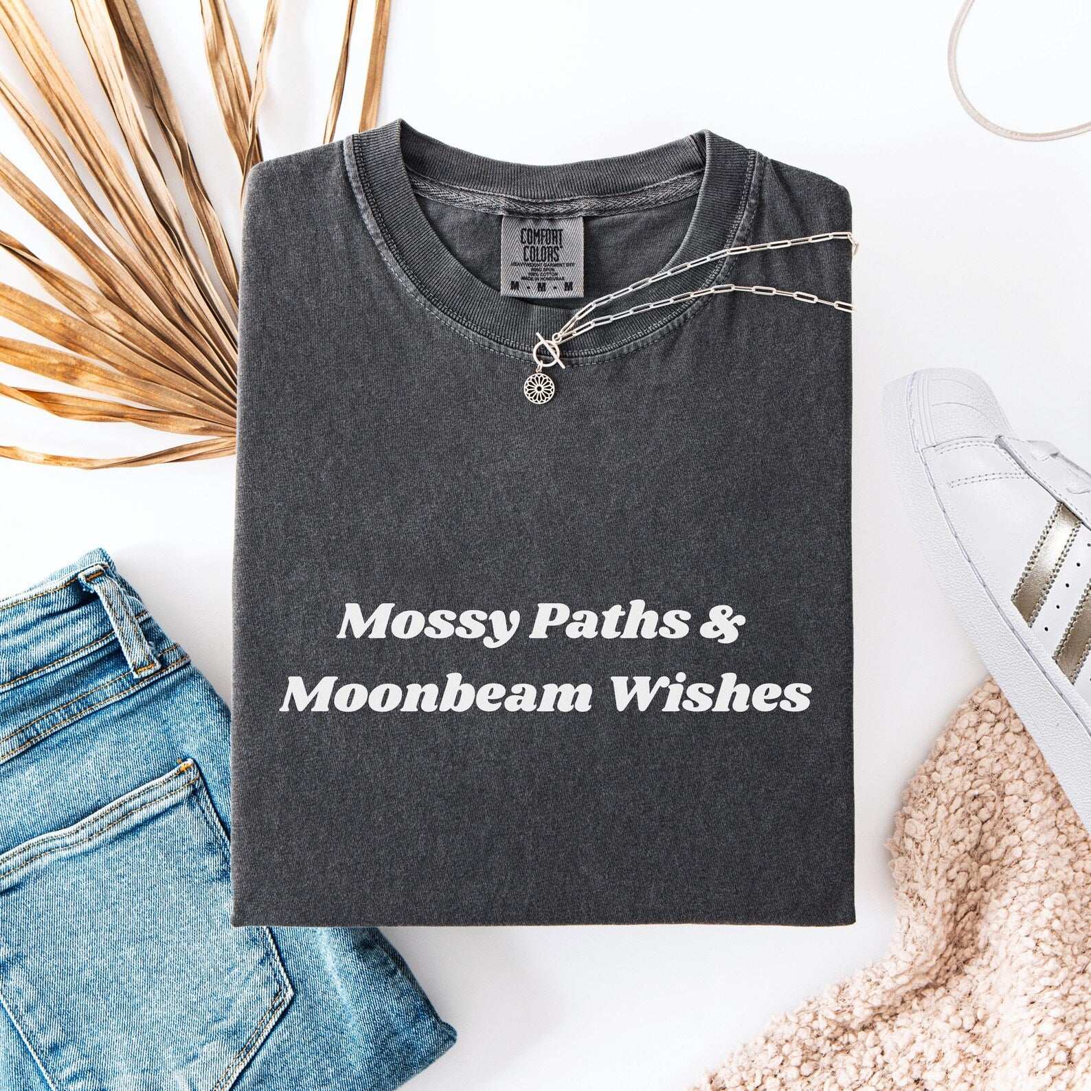 Mossy Paths & Moonbeam Wishes T-shirt - Fairy Dust Tee Shop