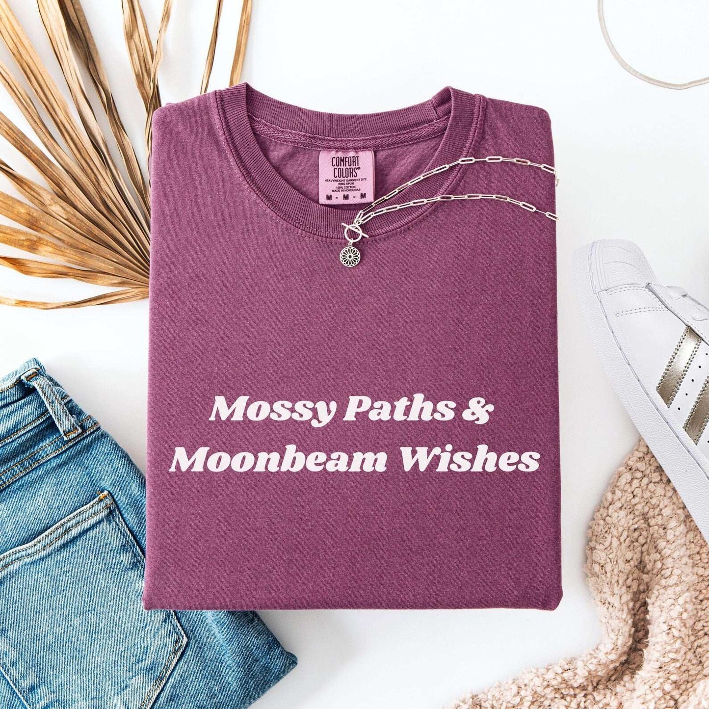 Mossy Paths & Moonbeam Wishes T-shirt - Fairy Dust Tee Shop