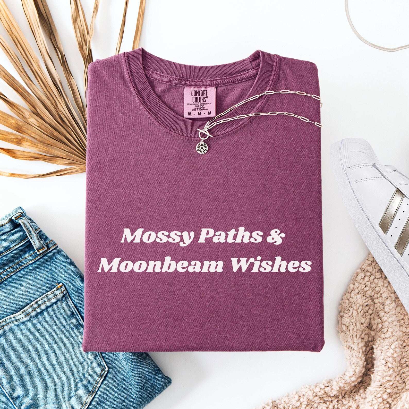 Mossy Paths & Moonbeam Wishes T-shirt - Fairy Dust Tee Shop