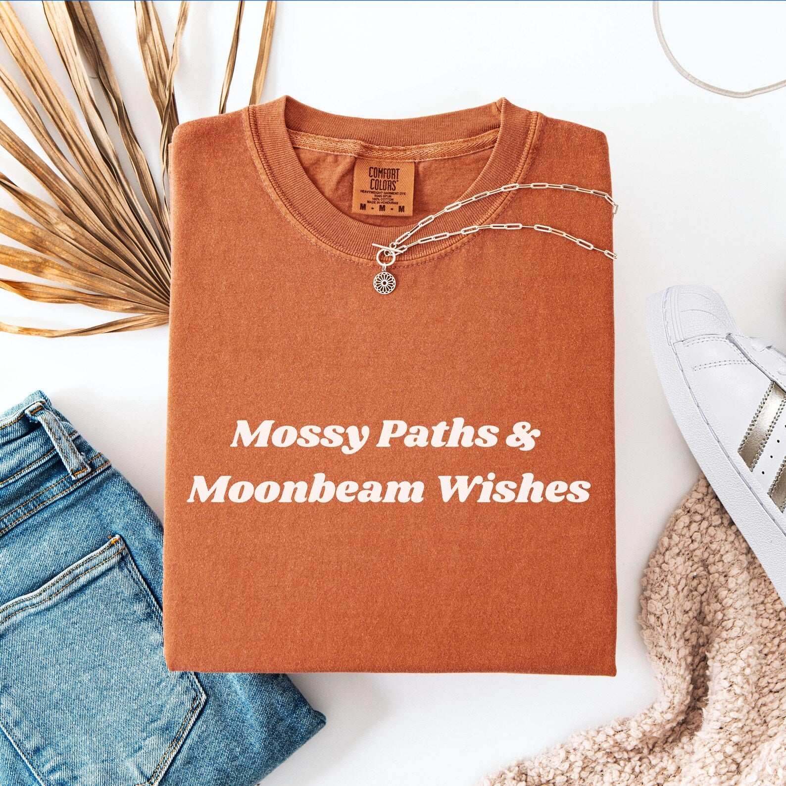 Mossy Paths & Moonbeam Wishes T-shirt - Fairy Dust Tee Shop