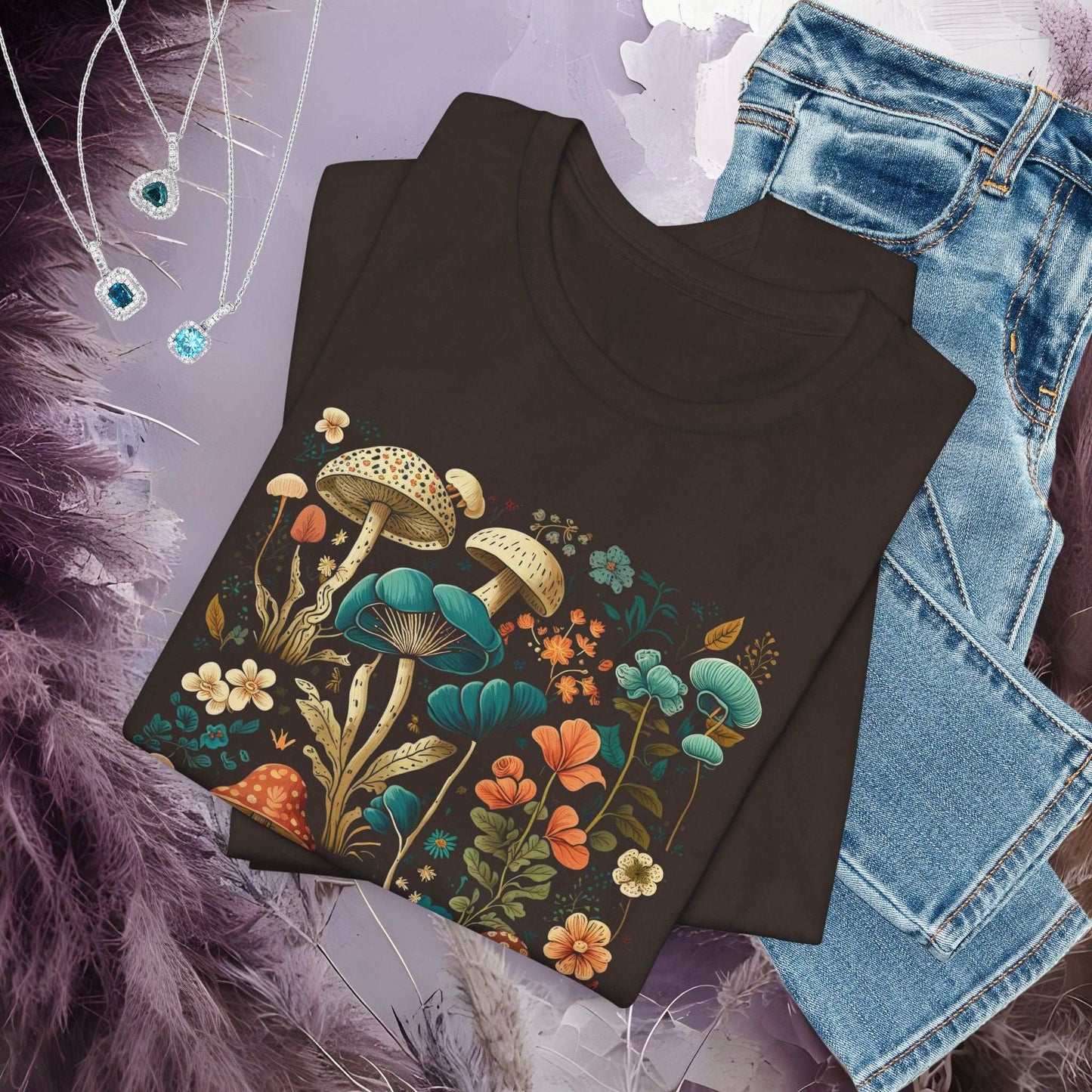 Mushroom Garden T-shirt - Fairy Dust Tee Shop