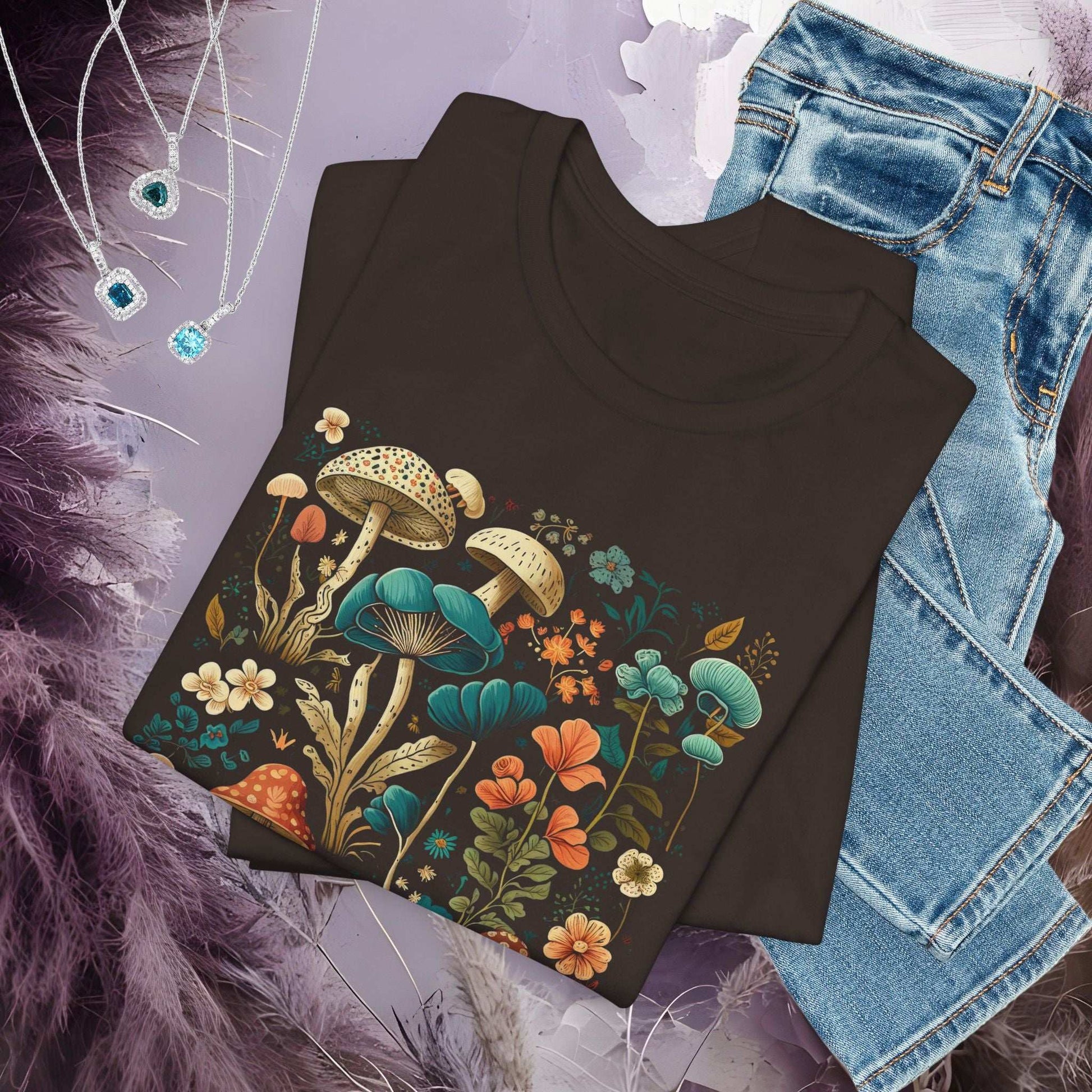 Mushroom Garden T-shirt - Fairy Dust Tee Shop