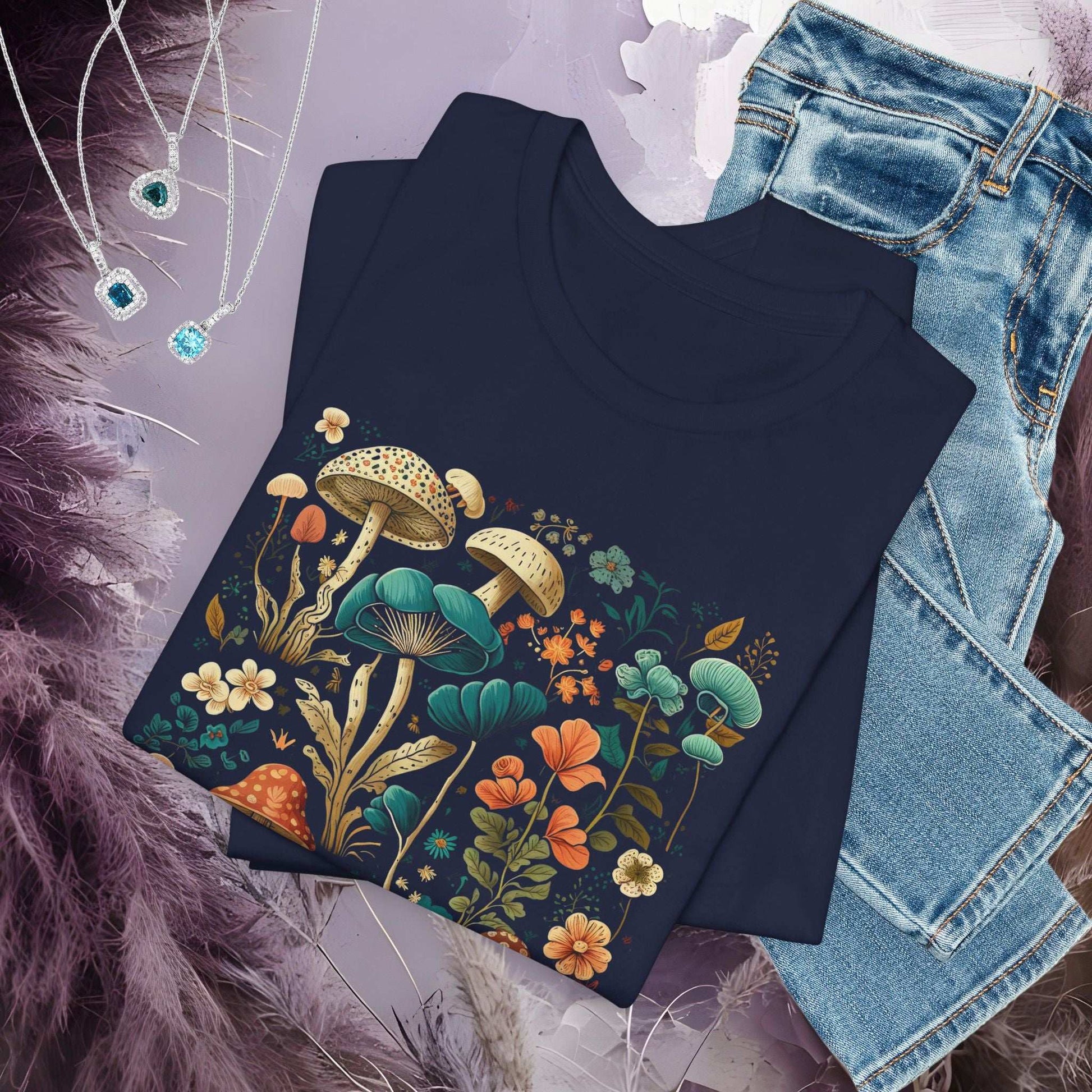Mushroom Garden T-shirt - Fairy Dust Tee Shop