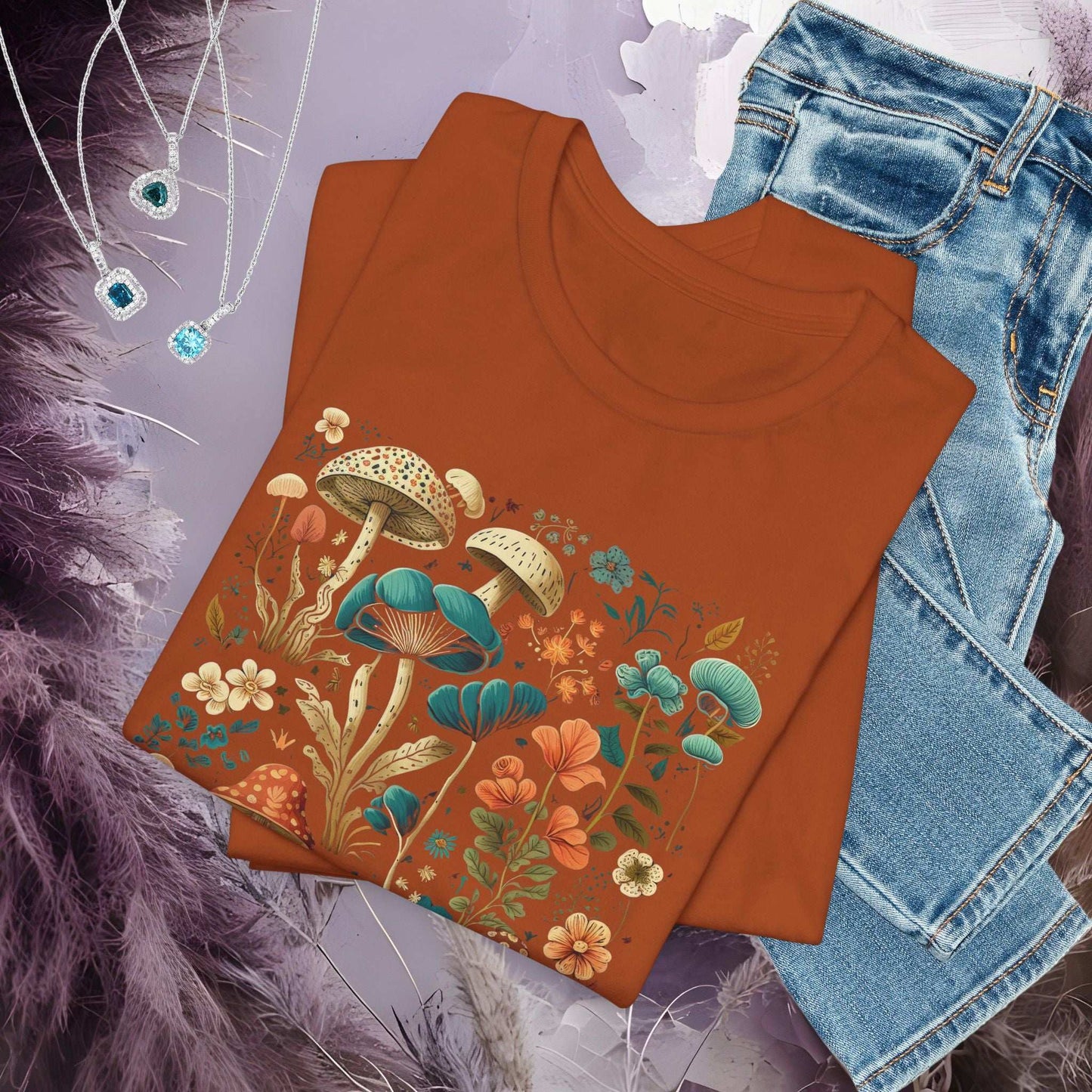 Mushroom Garden T-shirt - Fairy Dust Tee Shop