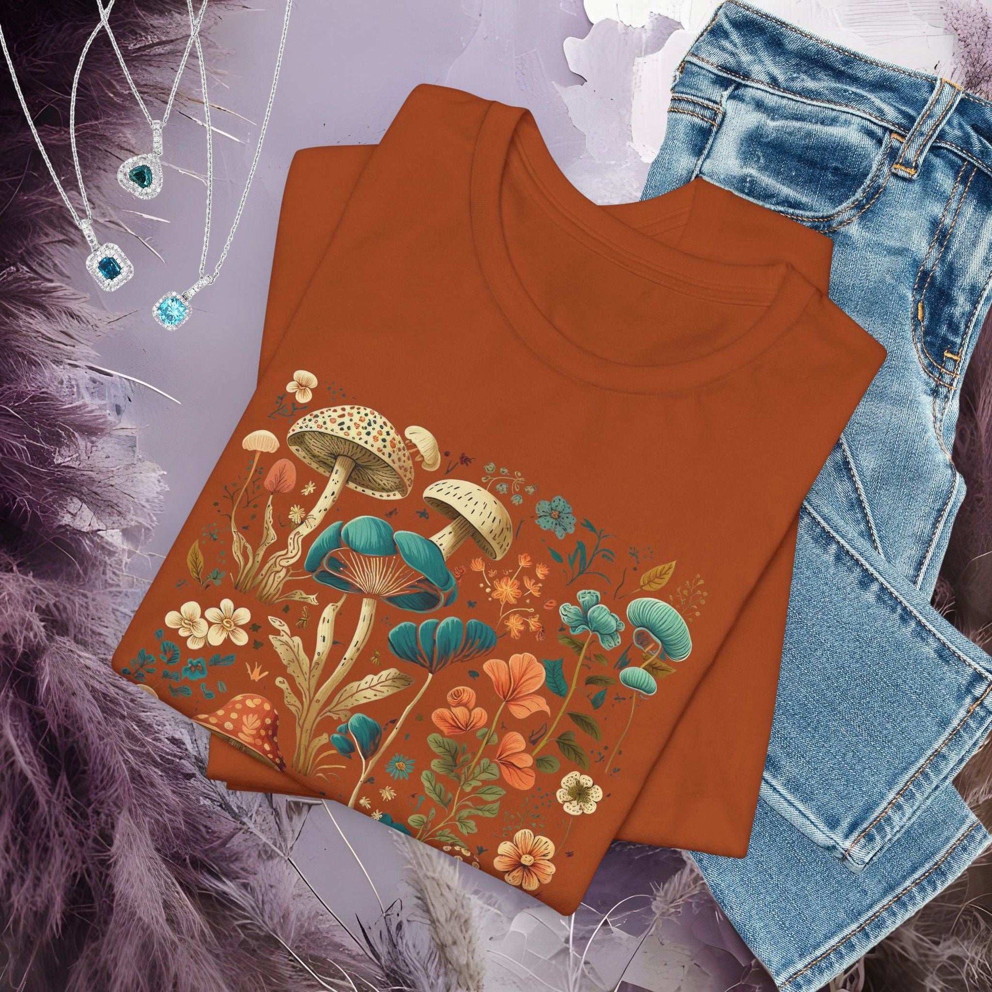 Mushroom Garden T-shirt - Fairy Dust Tee Shop