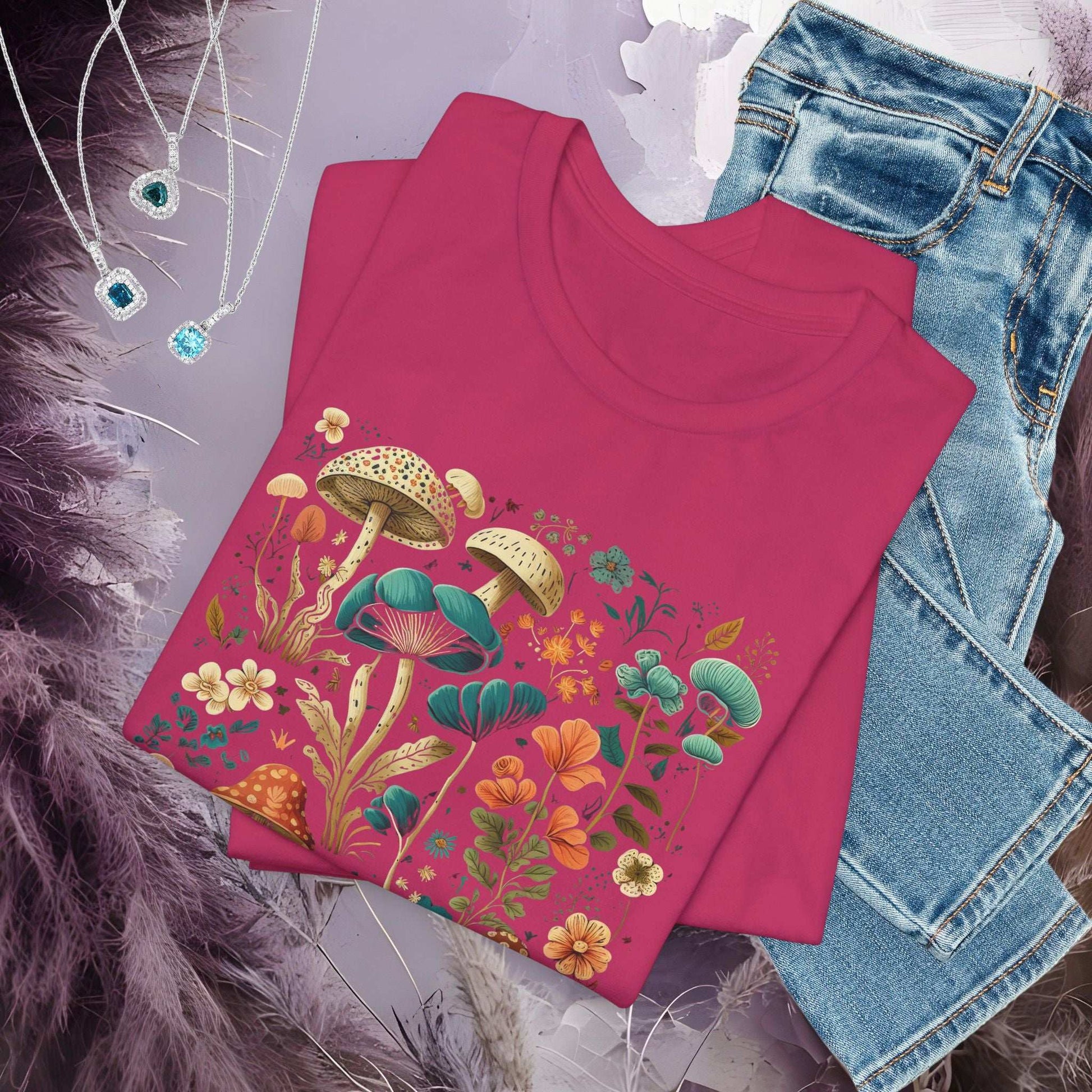 Mushroom Garden T-shirt - Fairy Dust Tee Shop