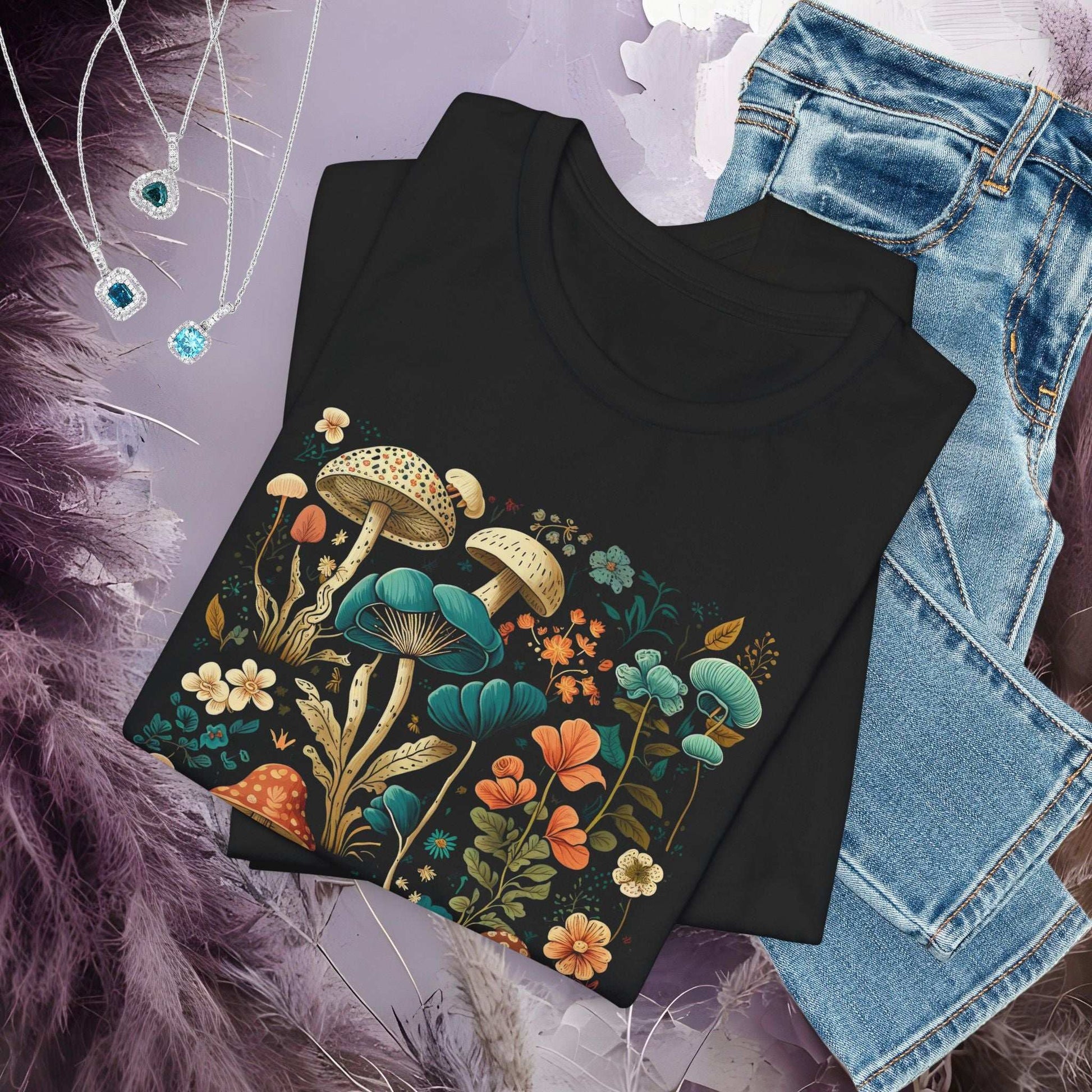 Mushroom Garden T-shirt - Fairy Dust Tee Shop