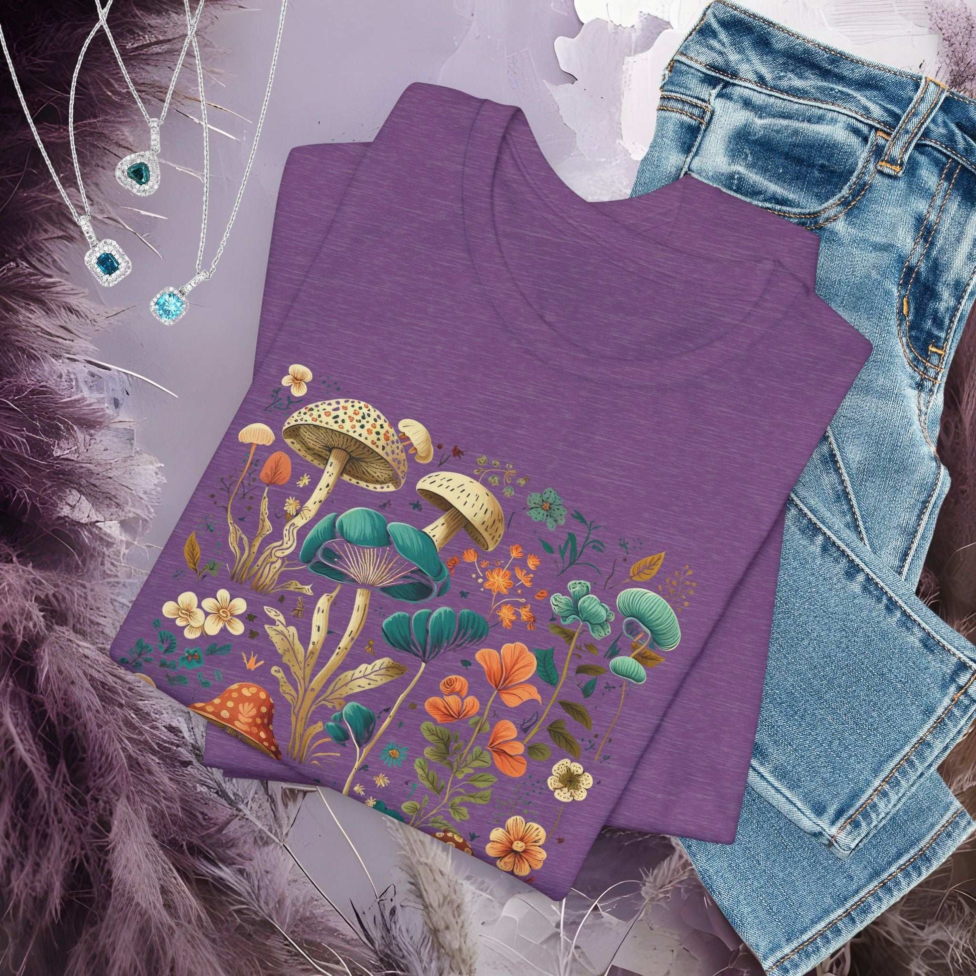 Mushroom Garden T-shirt - Fairy Dust Tee Shop