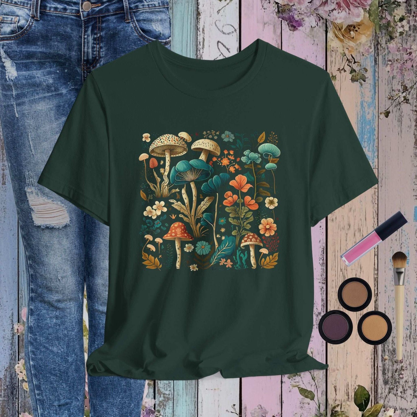 Mushroom Garden T-shirt - Fairy Dust Tee Shop
