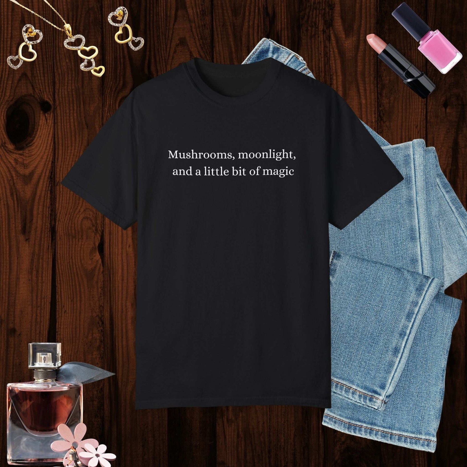 Mushrooms Moonlight T-Shirt - Fairy Dust Tee Shop