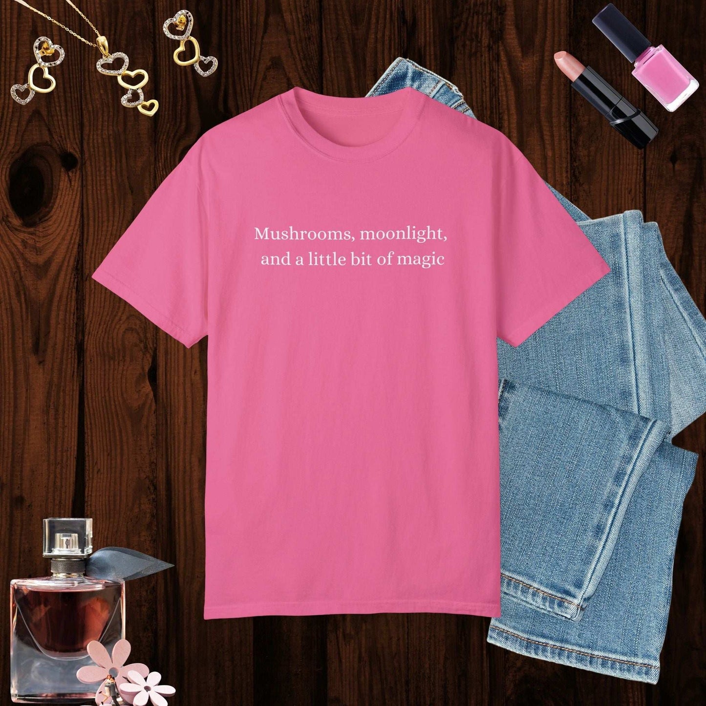 Mushrooms Moonlight T-Shirt - Fairy Dust Tee Shop