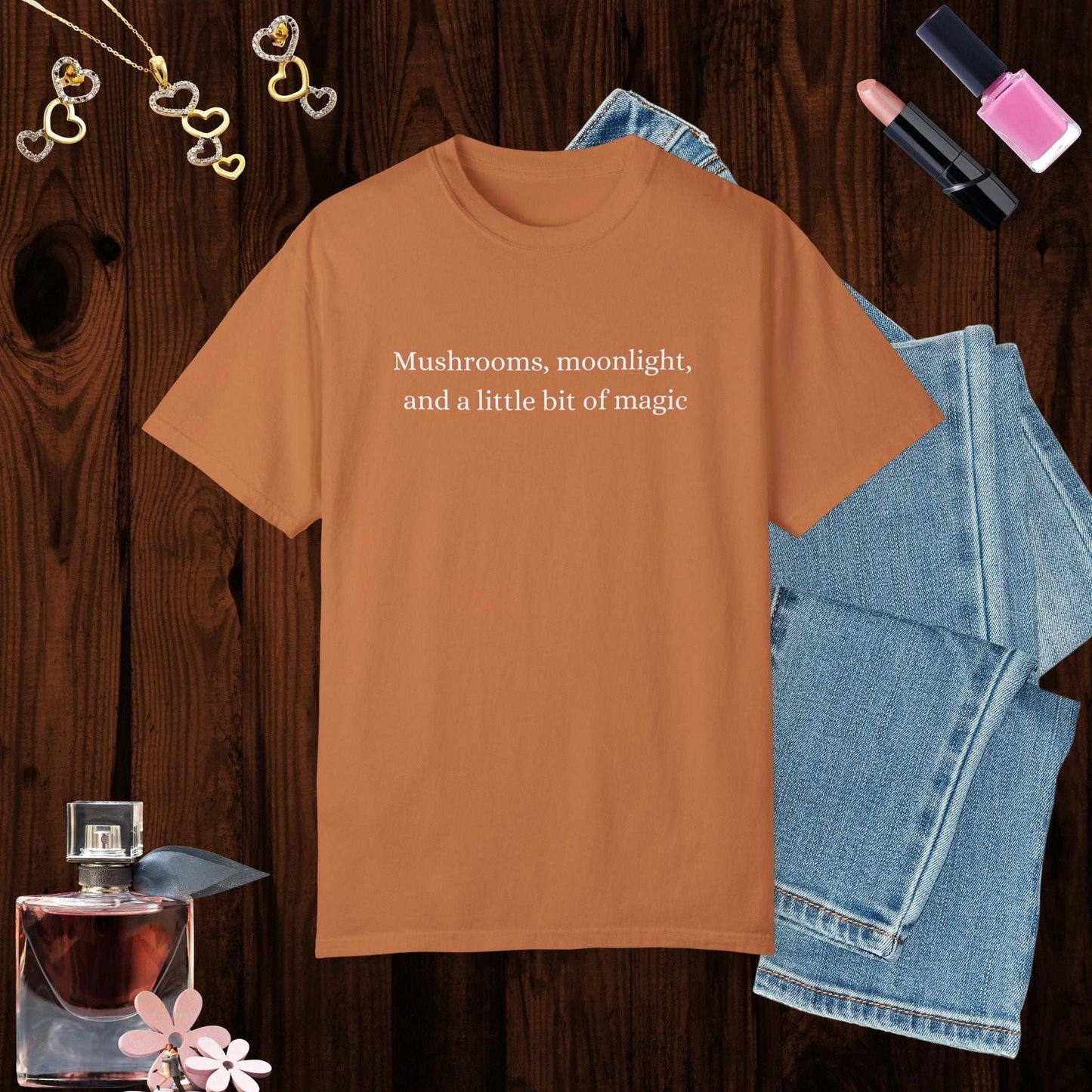 Mushrooms Moonlight T-Shirt - Fairy Dust Tee Shop