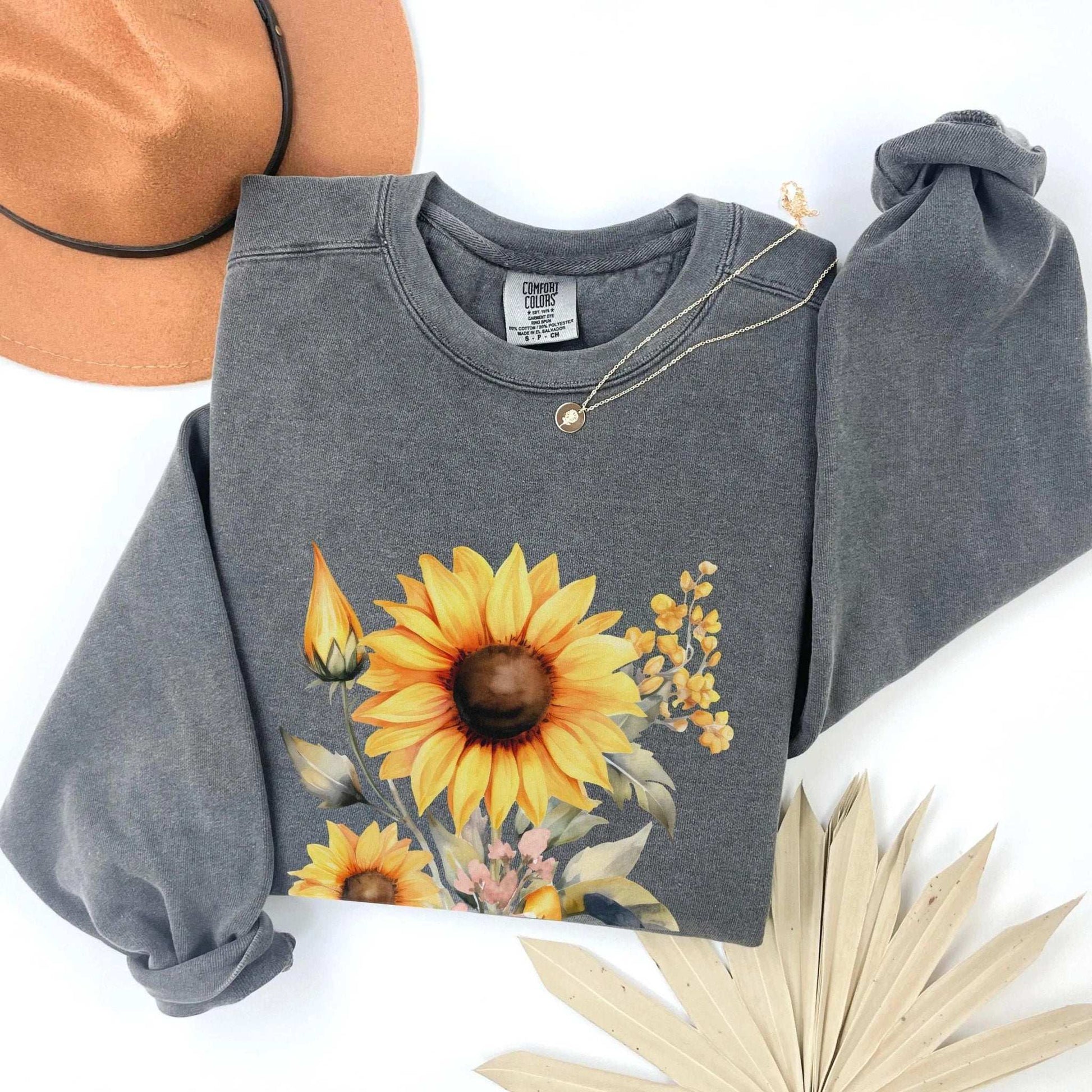 Sunflower Beauty Sweatshirt - Fairy Dust Tee Shop
