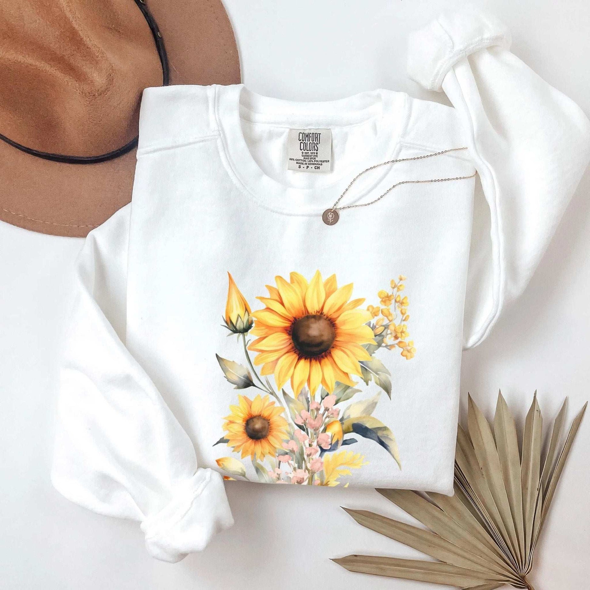 Sunflower Beauty Sweatshirt - Fairy Dust Tee Shop