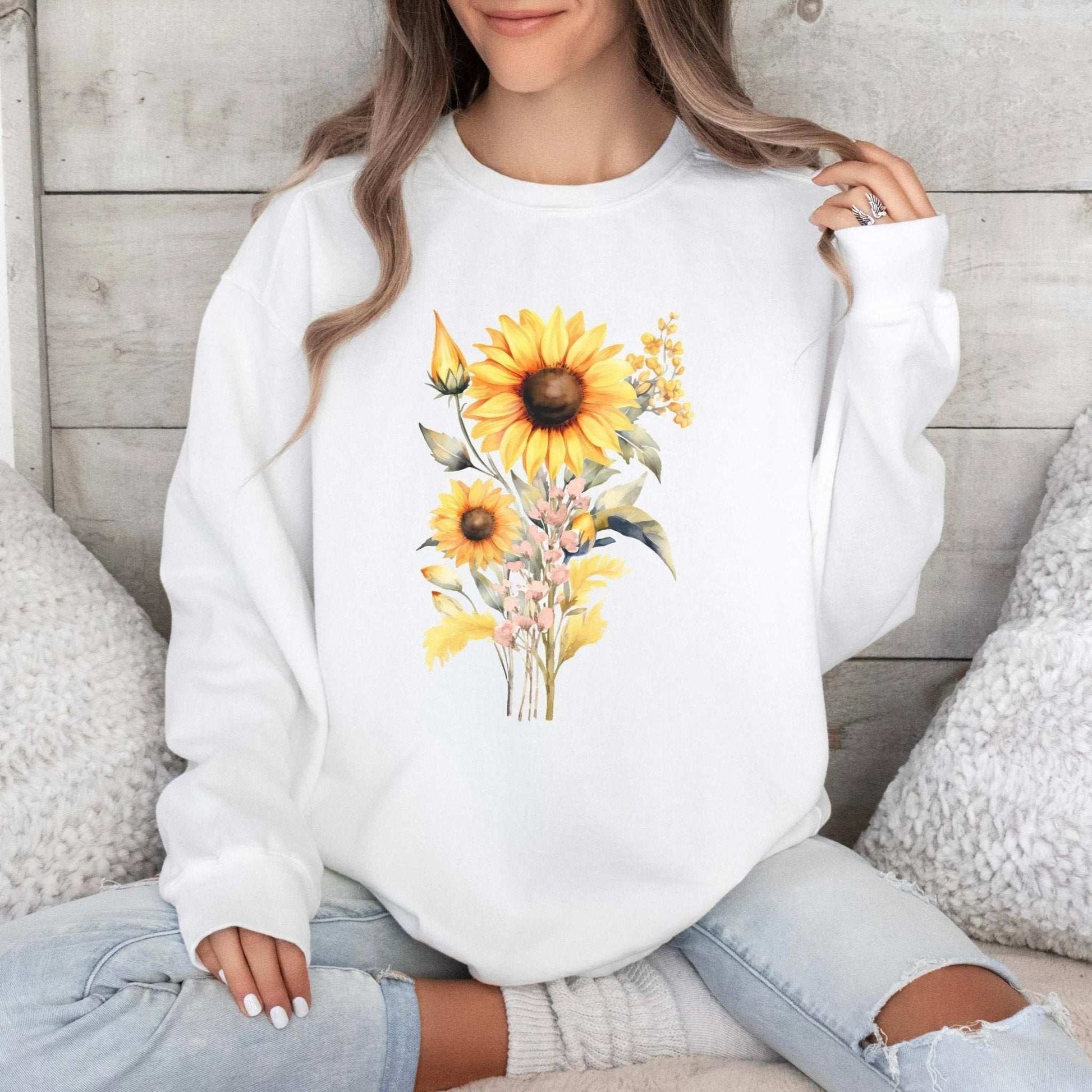 Sunflower Beauty Sweatshirt - Fairy Dust Tee Shop