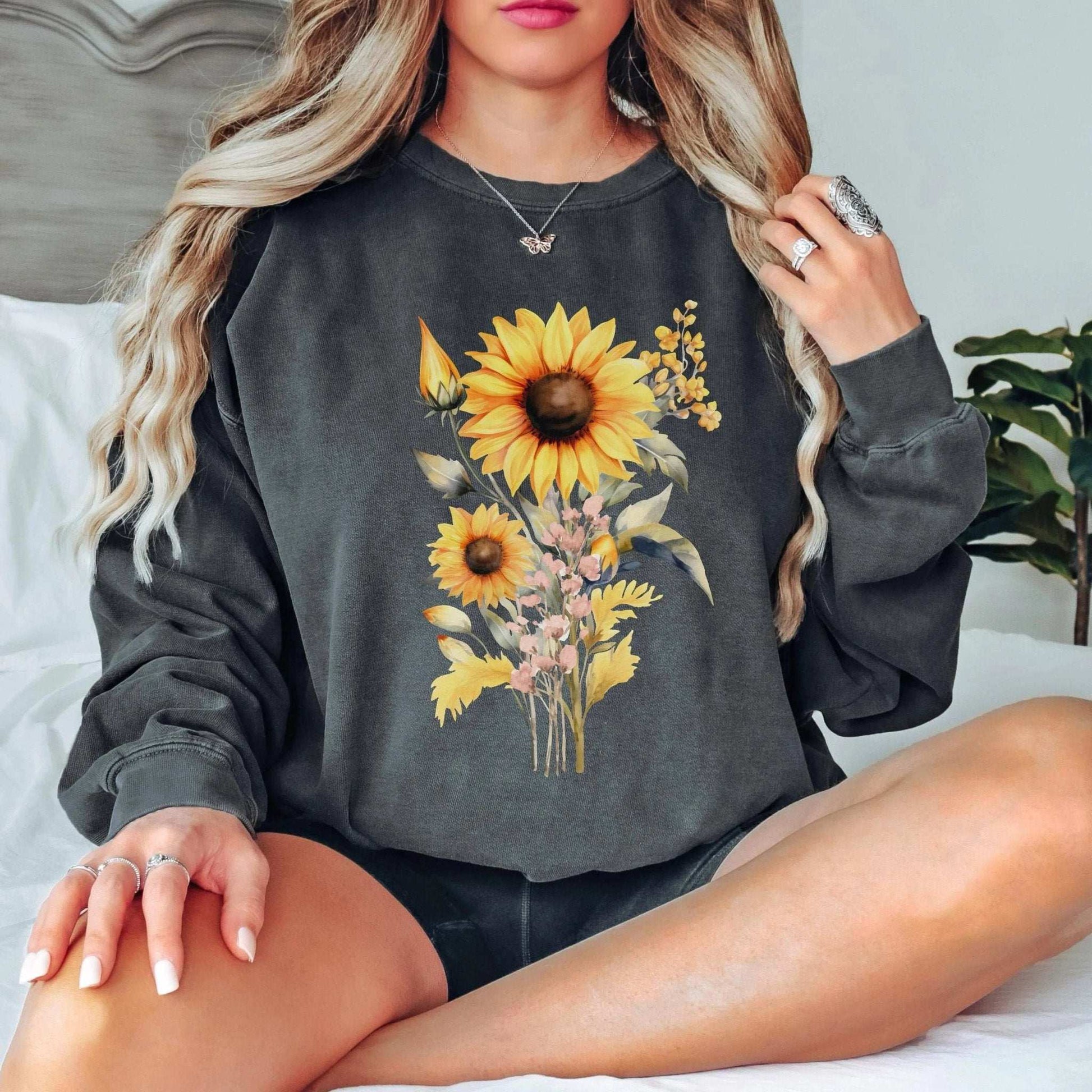 Sunflower Beauty Sweatshirt - Fairy Dust Tee Shop