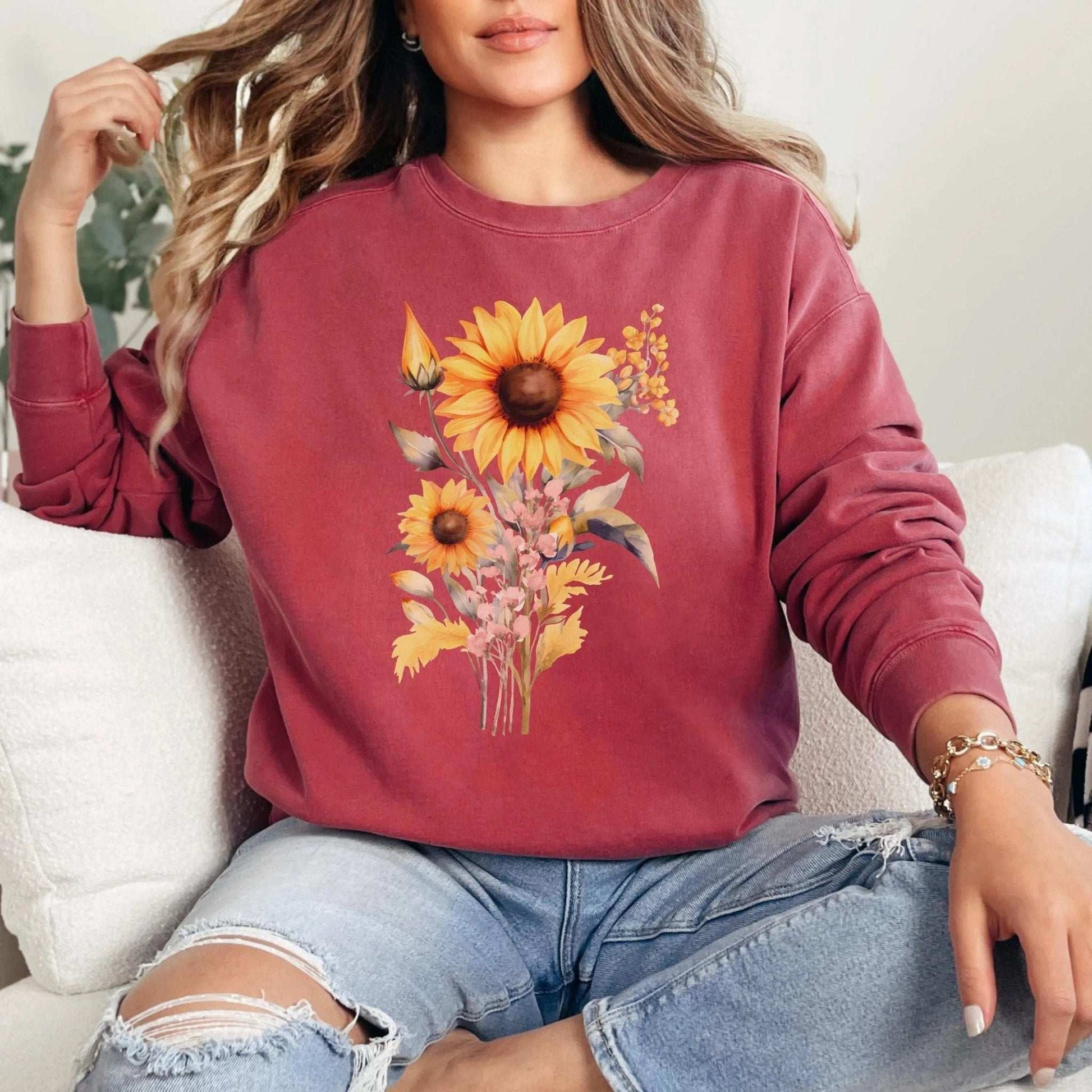 Sunflower Beauty Sweatshirt - Fairy Dust Tee Shop