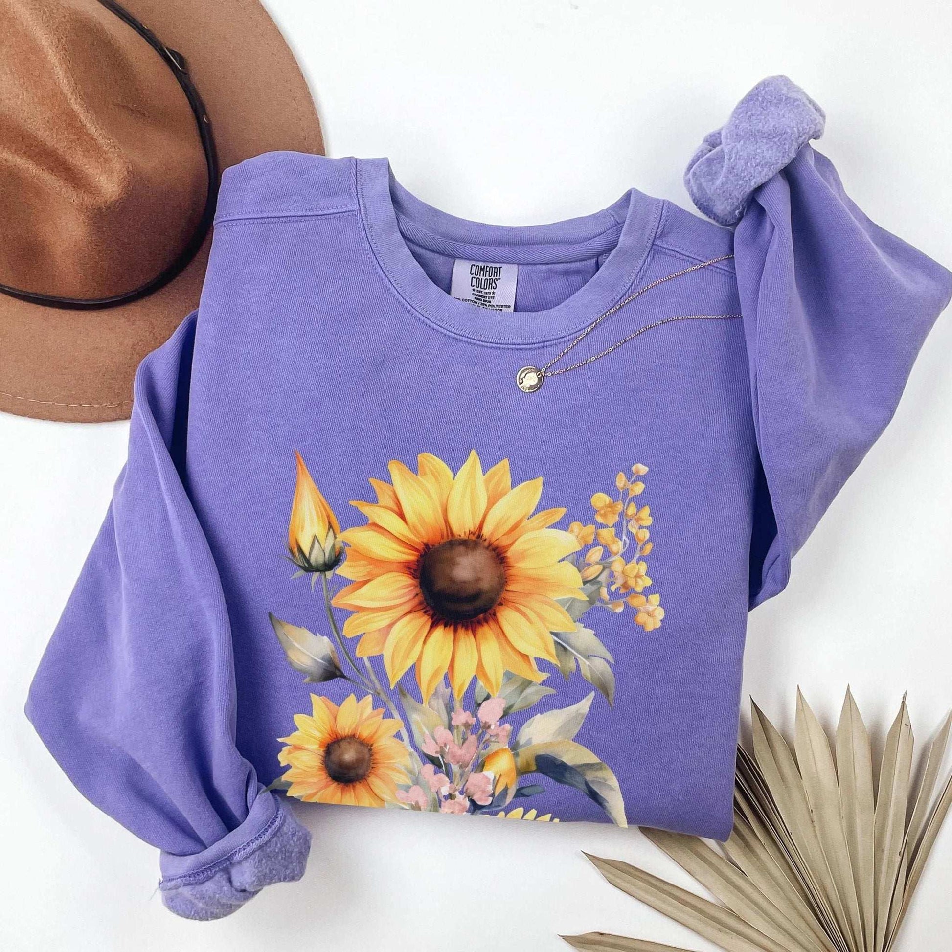 Sunflower Beauty Sweatshirt - Fairy Dust Tee Shop