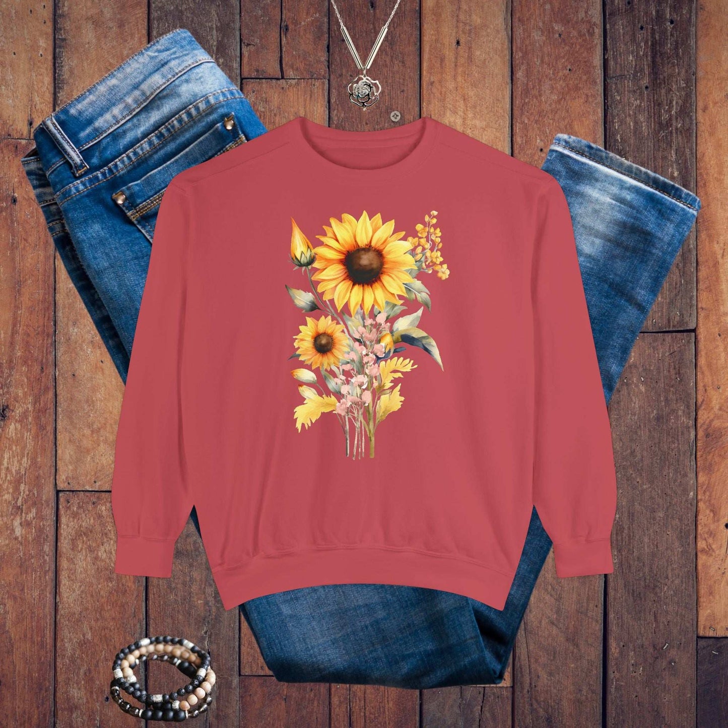 Sunflower Beauty Sweatshirt - Fairy Dust Tee Shop