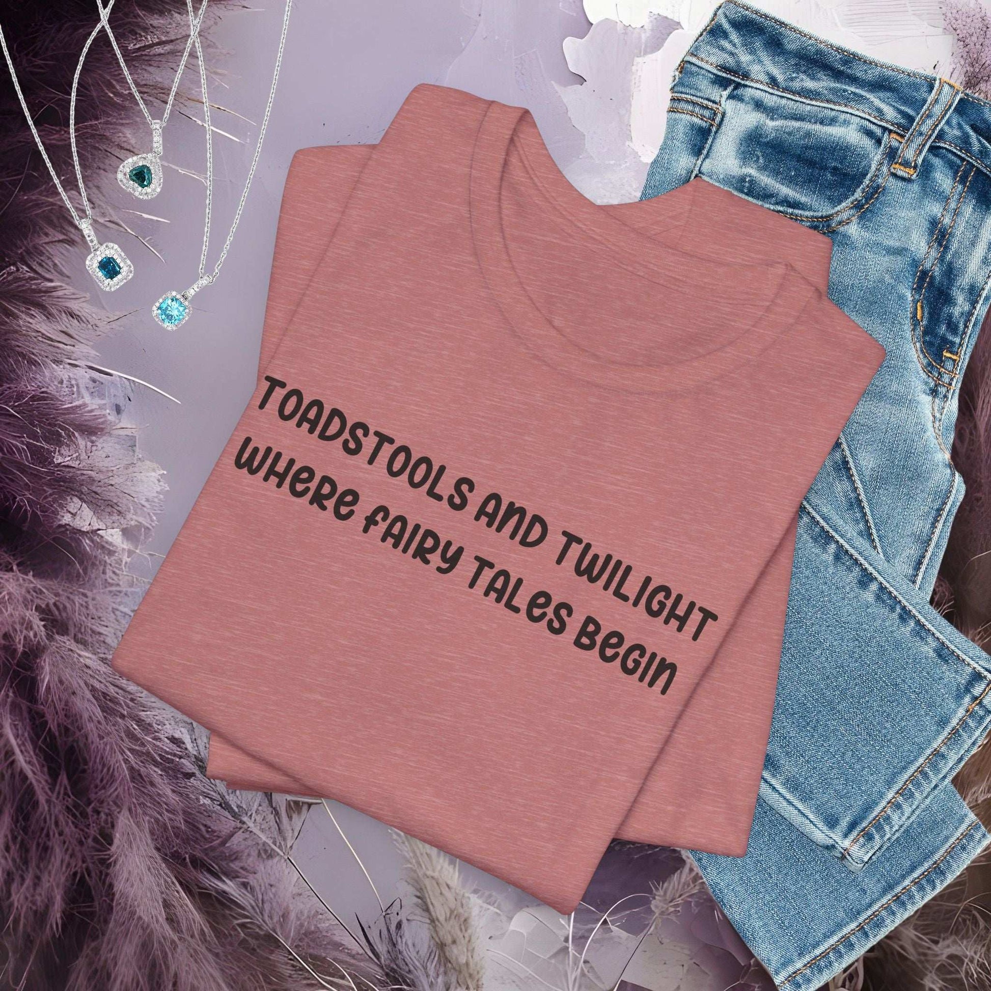 Toadstools and Twilight T-shirt - Fairy Dust Tee Shop
