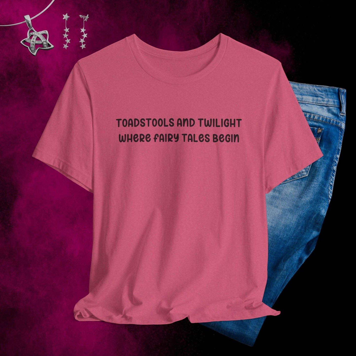Toadstools and Twilight T-shirt - Fairy Dust Tee Shop
