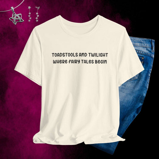 Toadstools and Twilight T-shirt - Fairy Dust Tee Shop