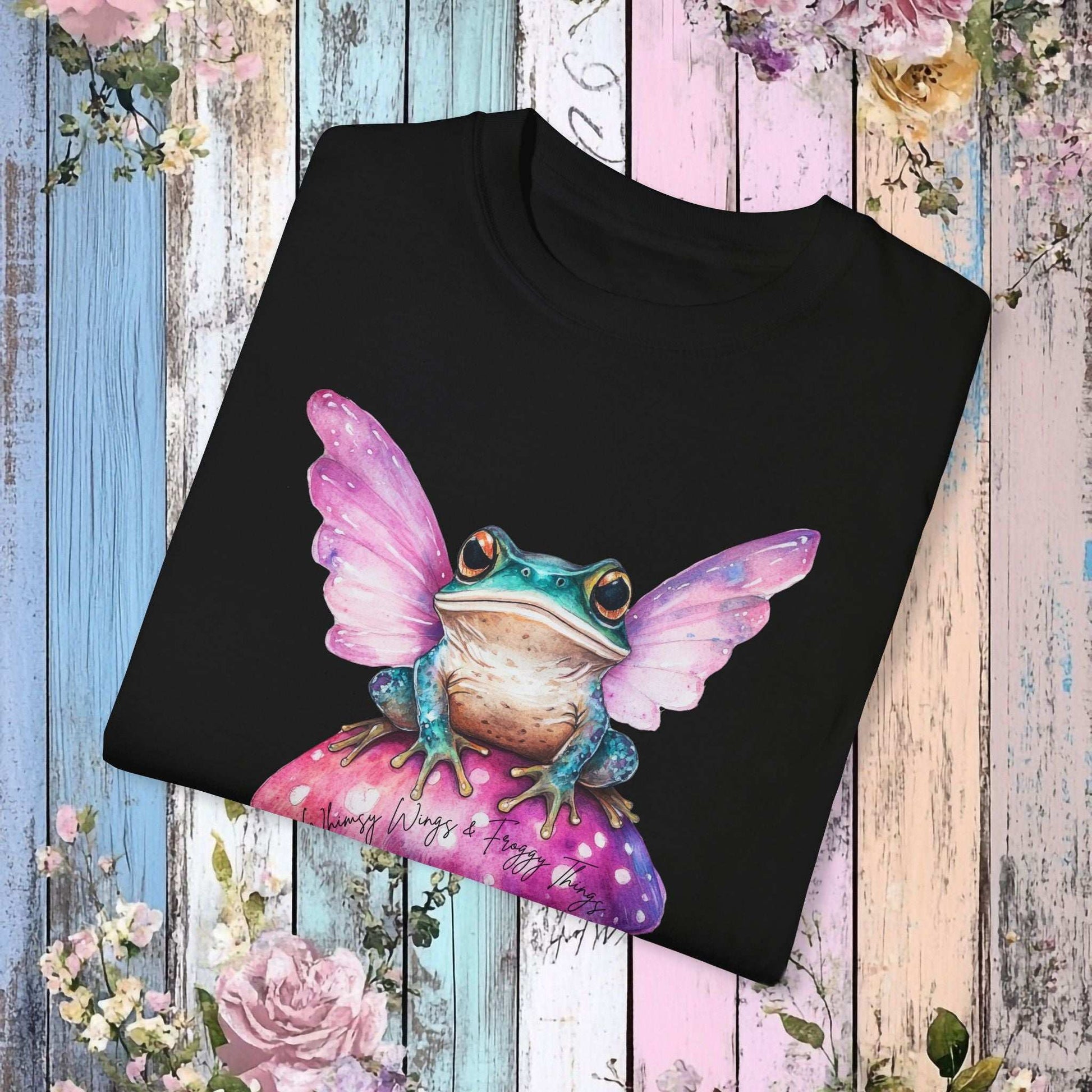 Whimsical Frog Fairy T-Shirt - Fairy Dust Tee Shop