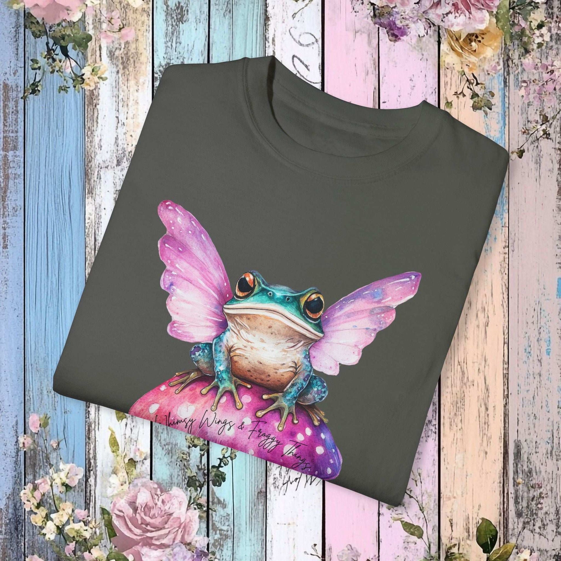 Whimsical Frog Fairy T-Shirt - Fairy Dust Tee Shop