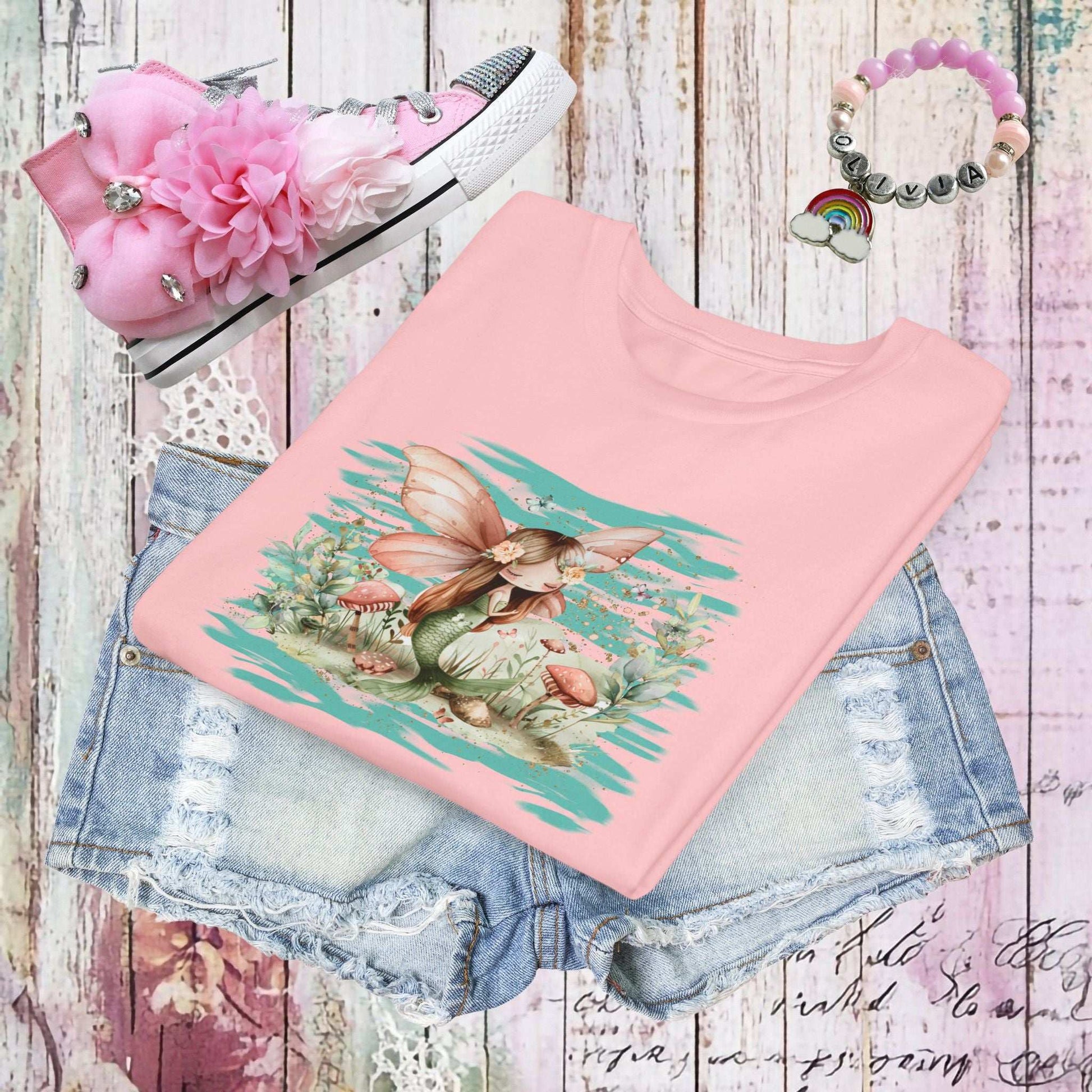 Whimsical Mermaid Fairy Youth Tee - Fairy Dust Tee Shop