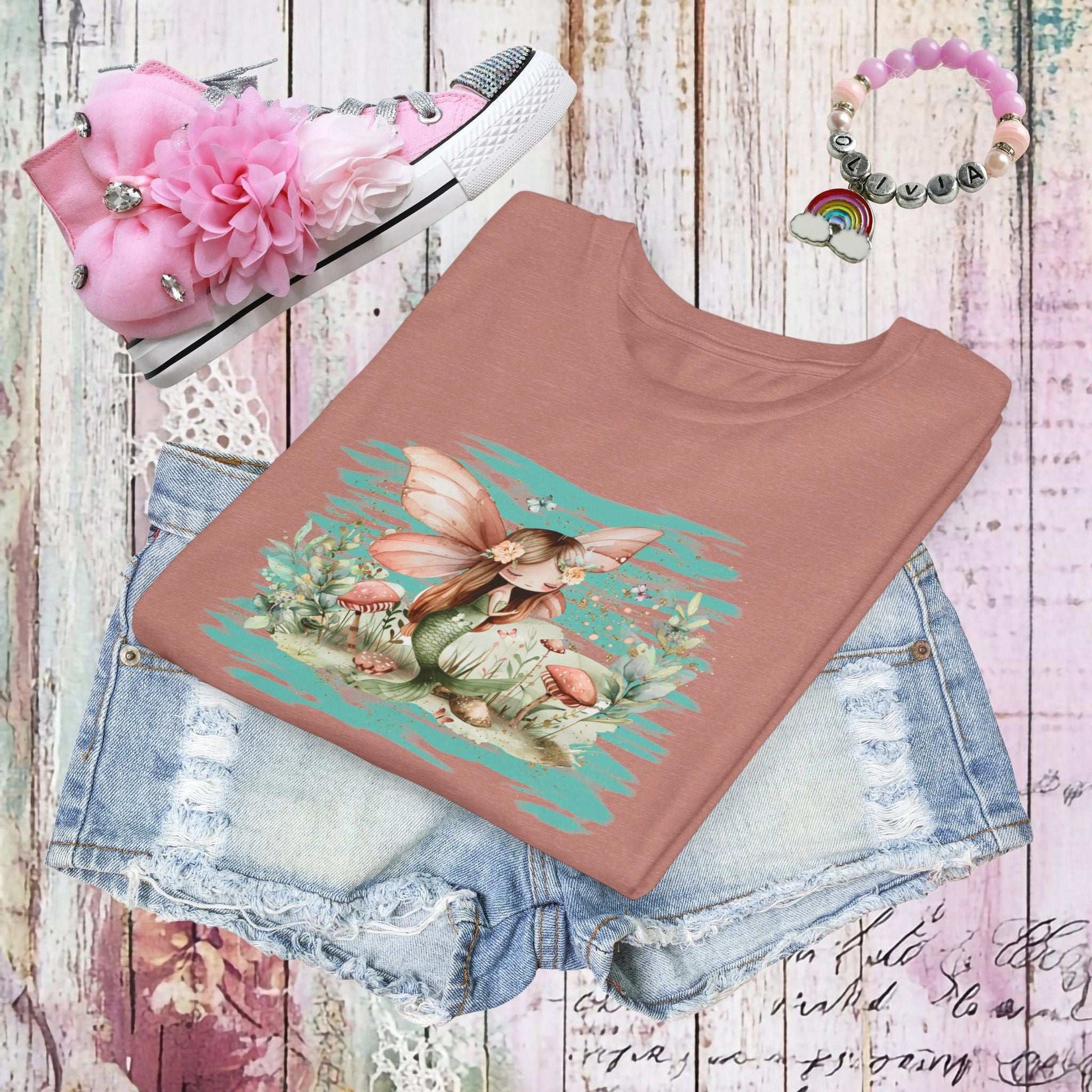 Whimsical Mermaid Fairy Youth Tee - Fairy Dust Tee Shop