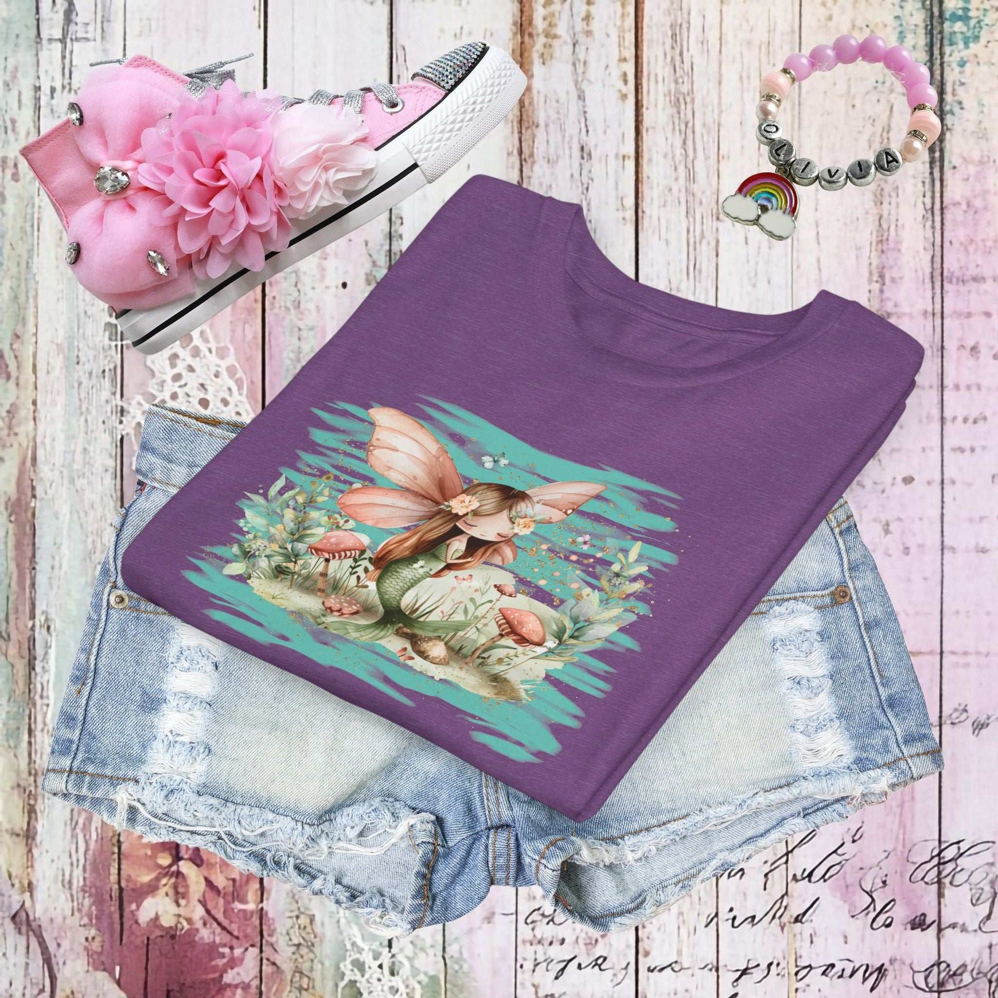 Whimsical Mermaid Fairy Youth Tee - Fairy Dust Tee Shop