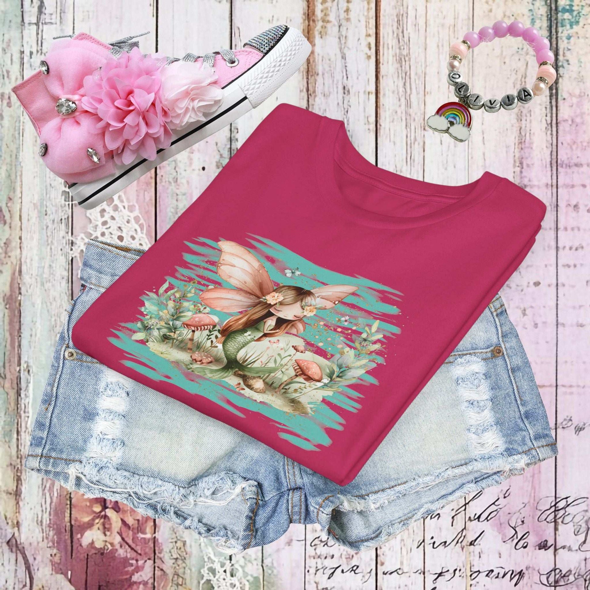 Whimsical Mermaid Fairy Youth Tee - Fairy Dust Tee Shop